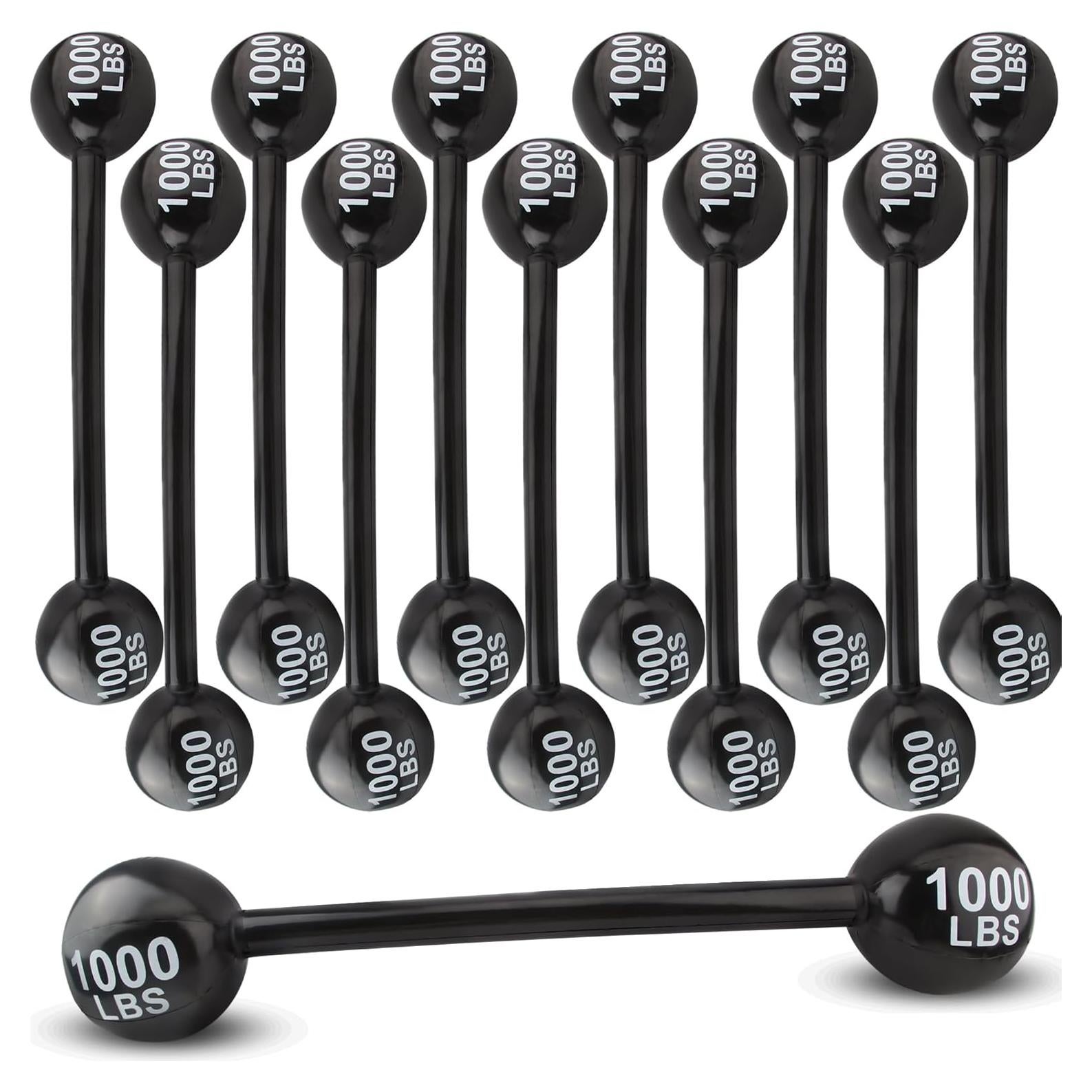 12 Piezas Mancuernas Inflables Feradny 110 cm Multicolor