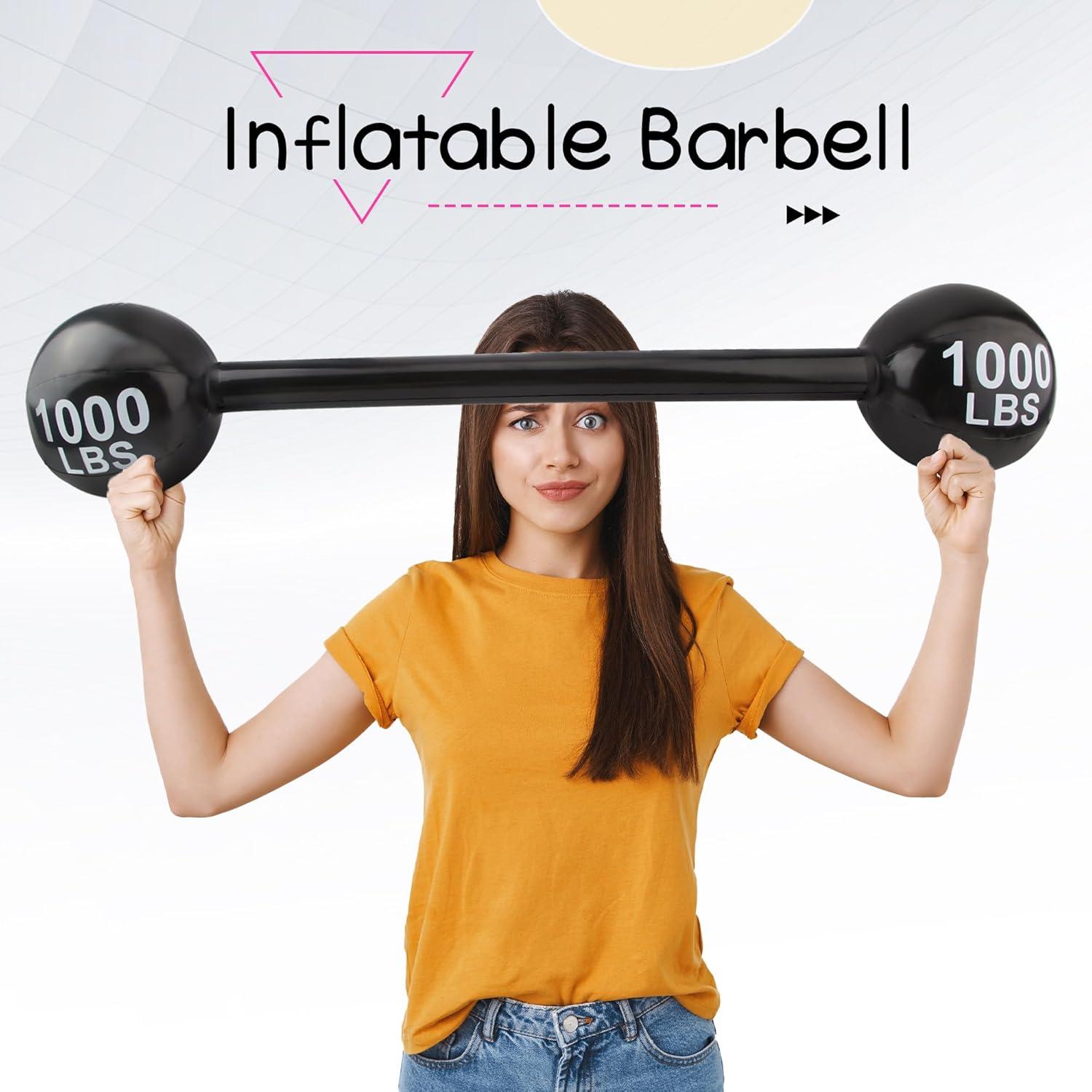 12 Piezas Mancuernas Inflables Feradny 110 cm Multicolor