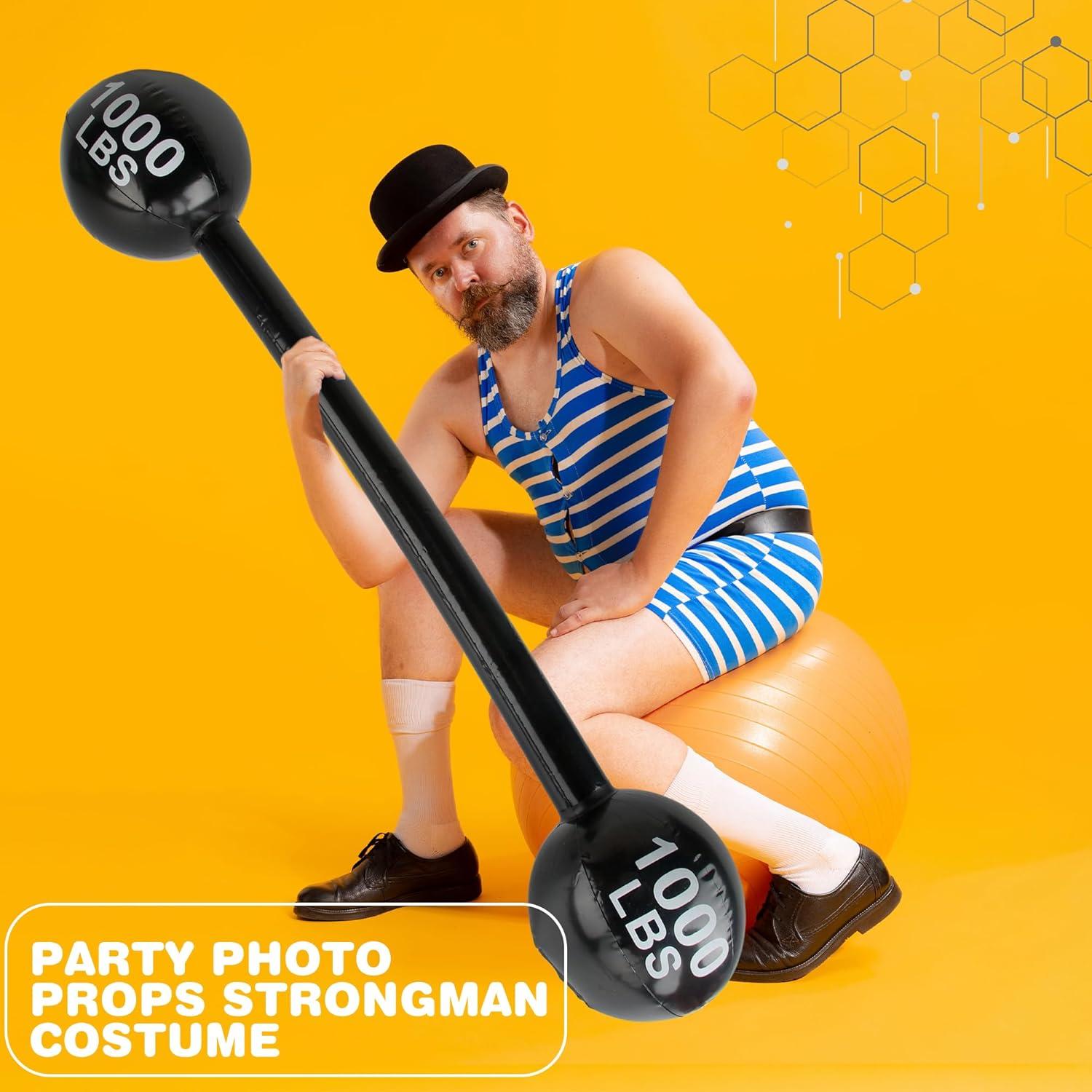 12 Piezas Mancuernas Inflables Feradny 110 cm Multicolor