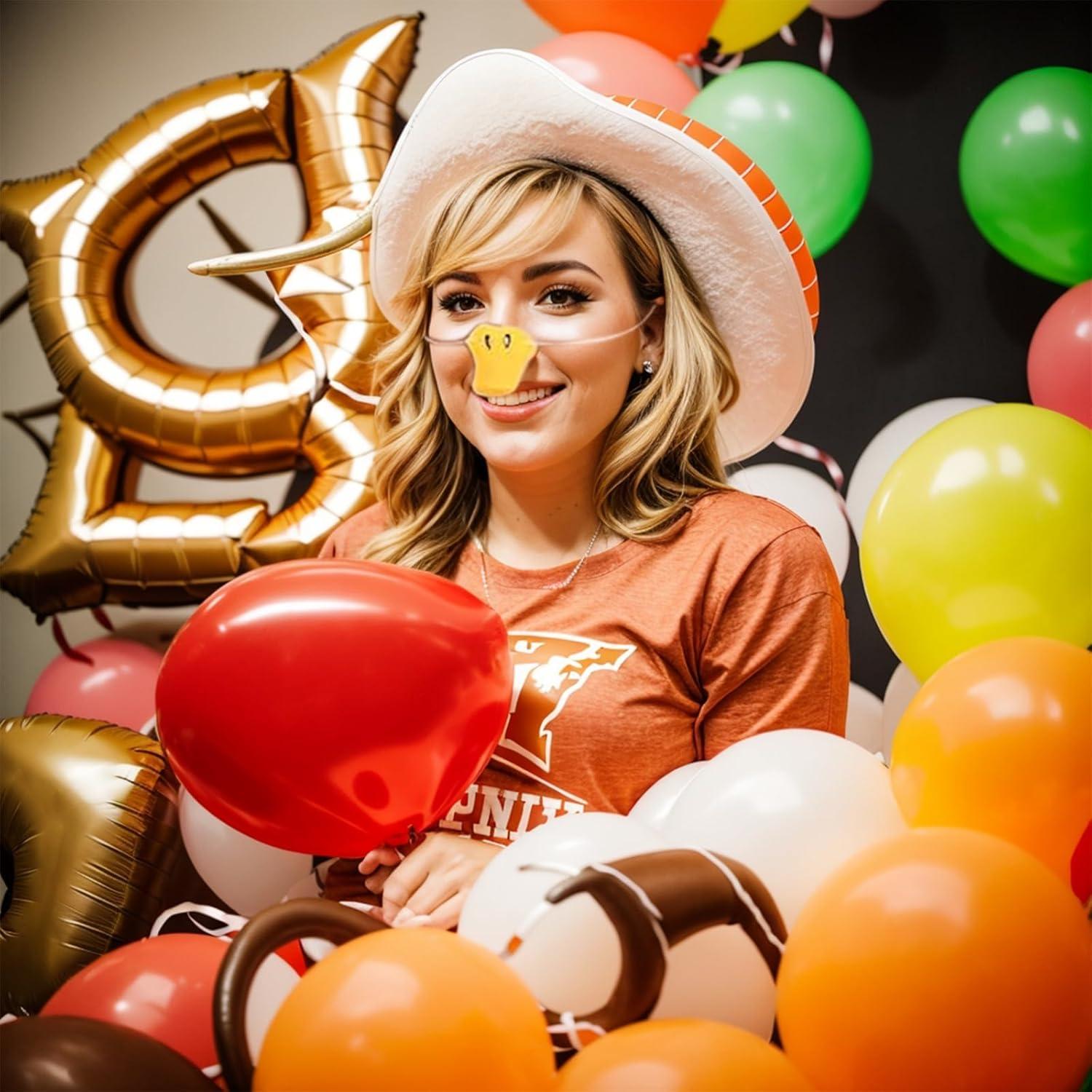 Máscaras de Pico de Pato Amarillas Jarbins - 3 Piezas