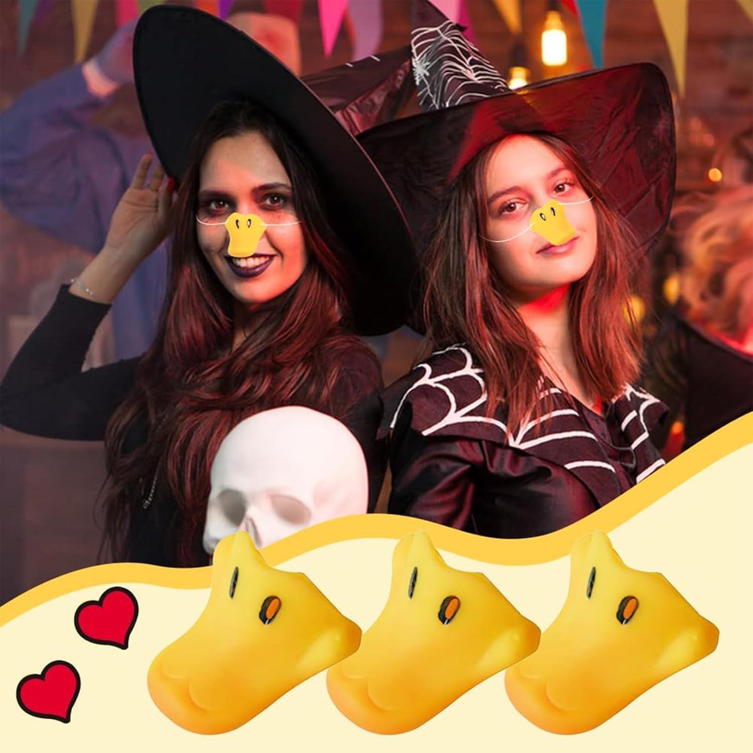 Máscaras de Pico de Pato Amarillas Jarbins - 3 Piezas