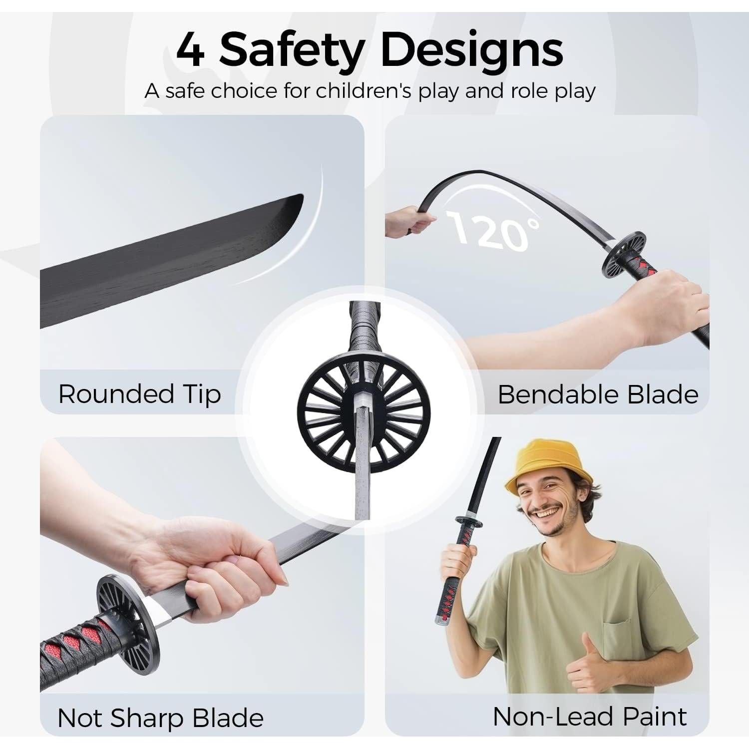 Katana Cold Blade Demon Blade 104 cm para Cosplay Anime