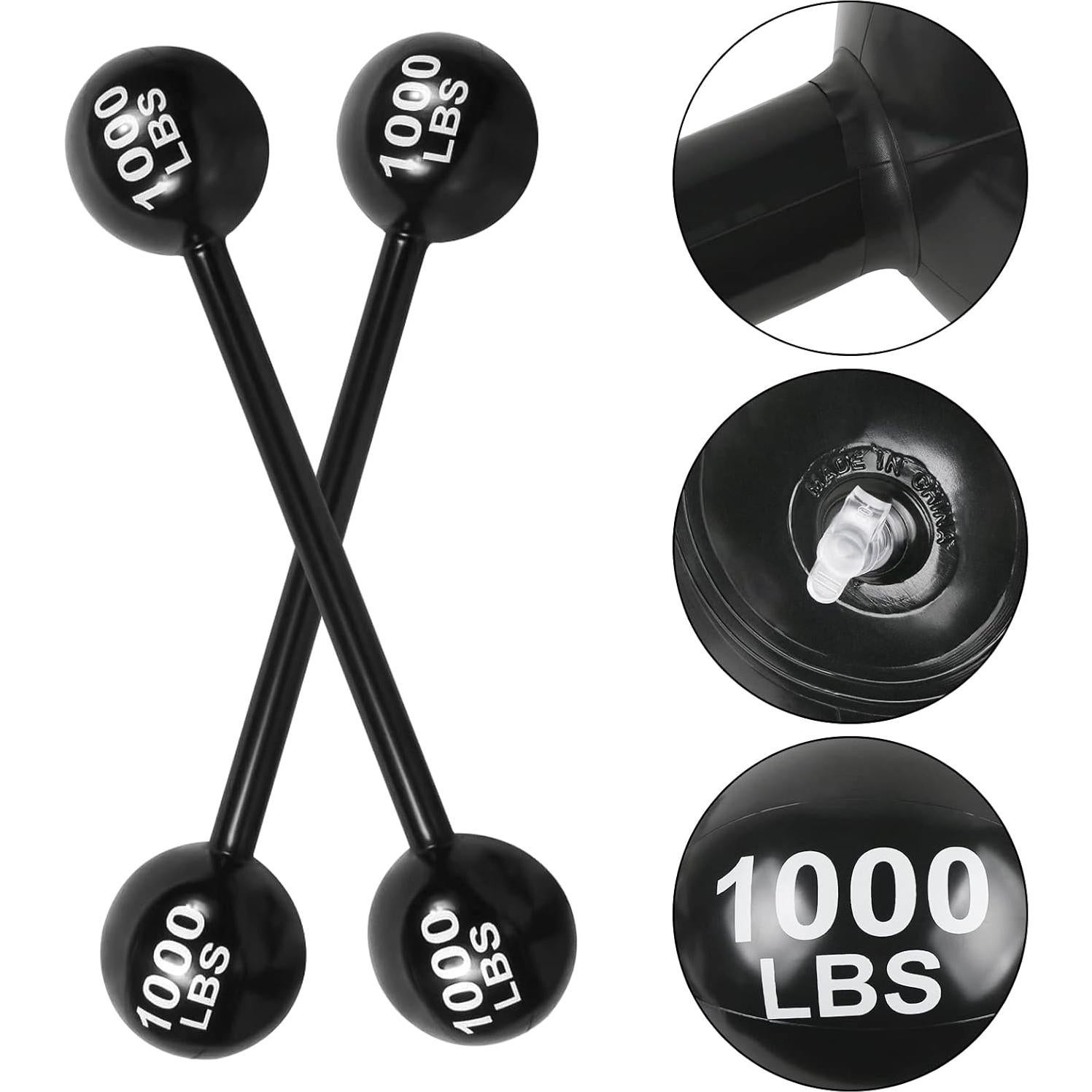 Mancuernas Inflables Gigantes 4 Pcs EVERMARKET 109 cm