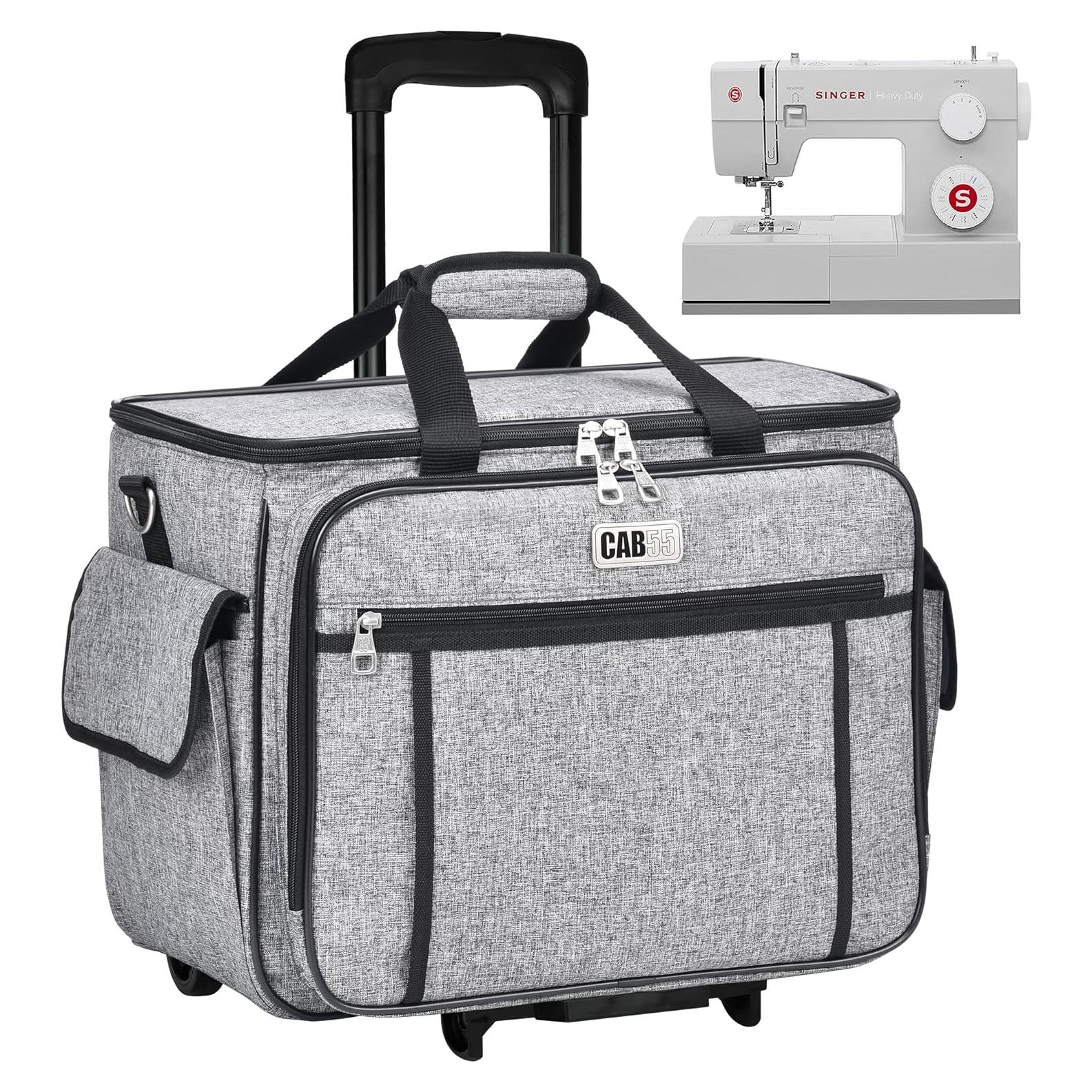 Funda de Transporte para Máquina de Coser CAB55 Gris con Ruedas