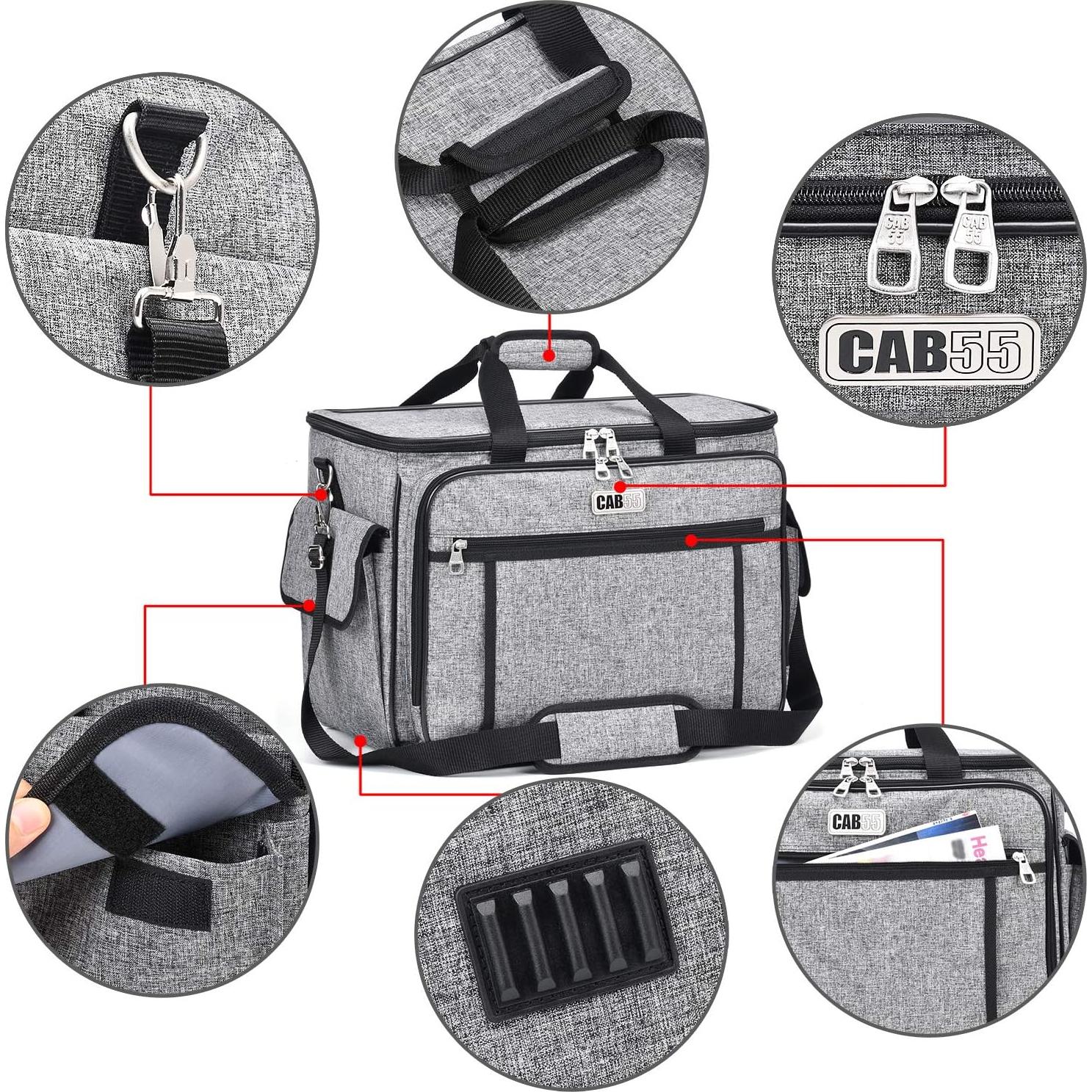 Funda de Transporte para Máquina de Coser CAB55 Gris con Ruedas