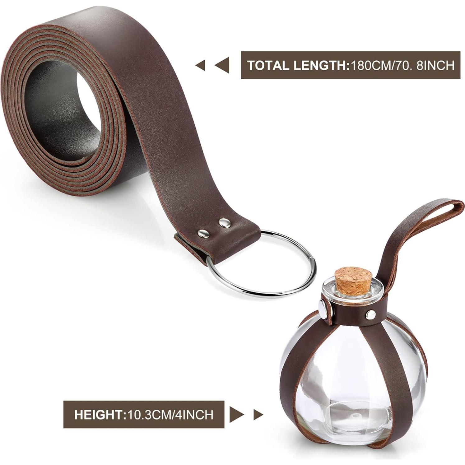Accesorios Medievales Renaissance para Cosplay - Botella, Cinturón y Bolsa