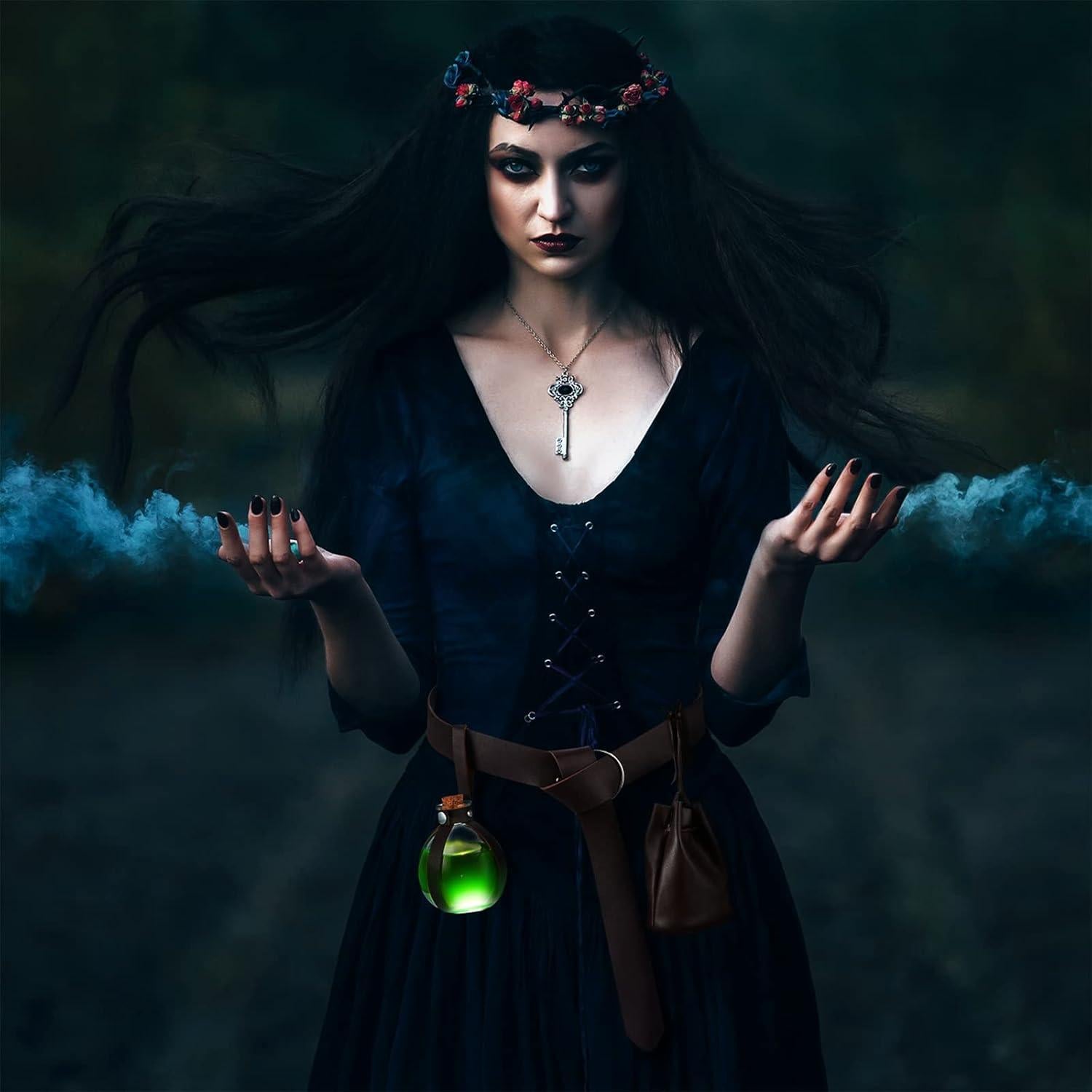 Accesorios Medievales Renaissance para Cosplay - Botella, Cinturón y Bolsa