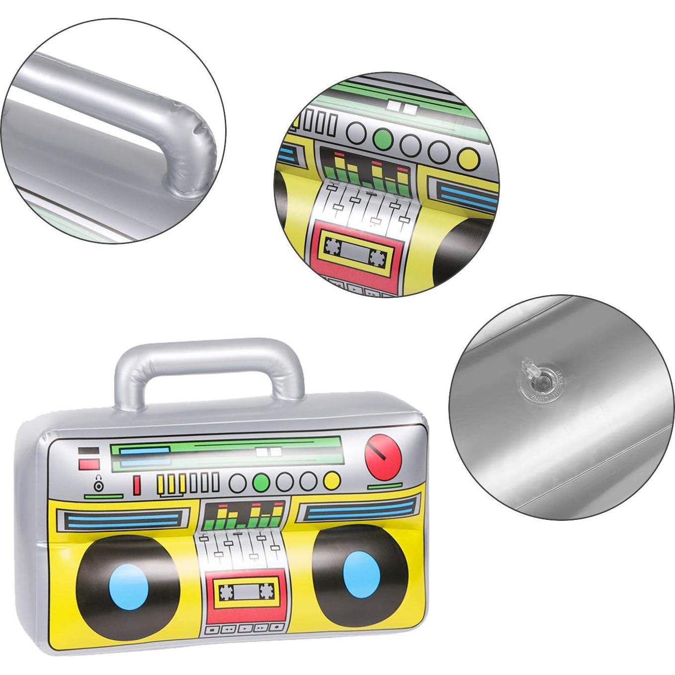 2 Piezas Boombox Inflable y Teléfono Móvil JOLLYSTYLE