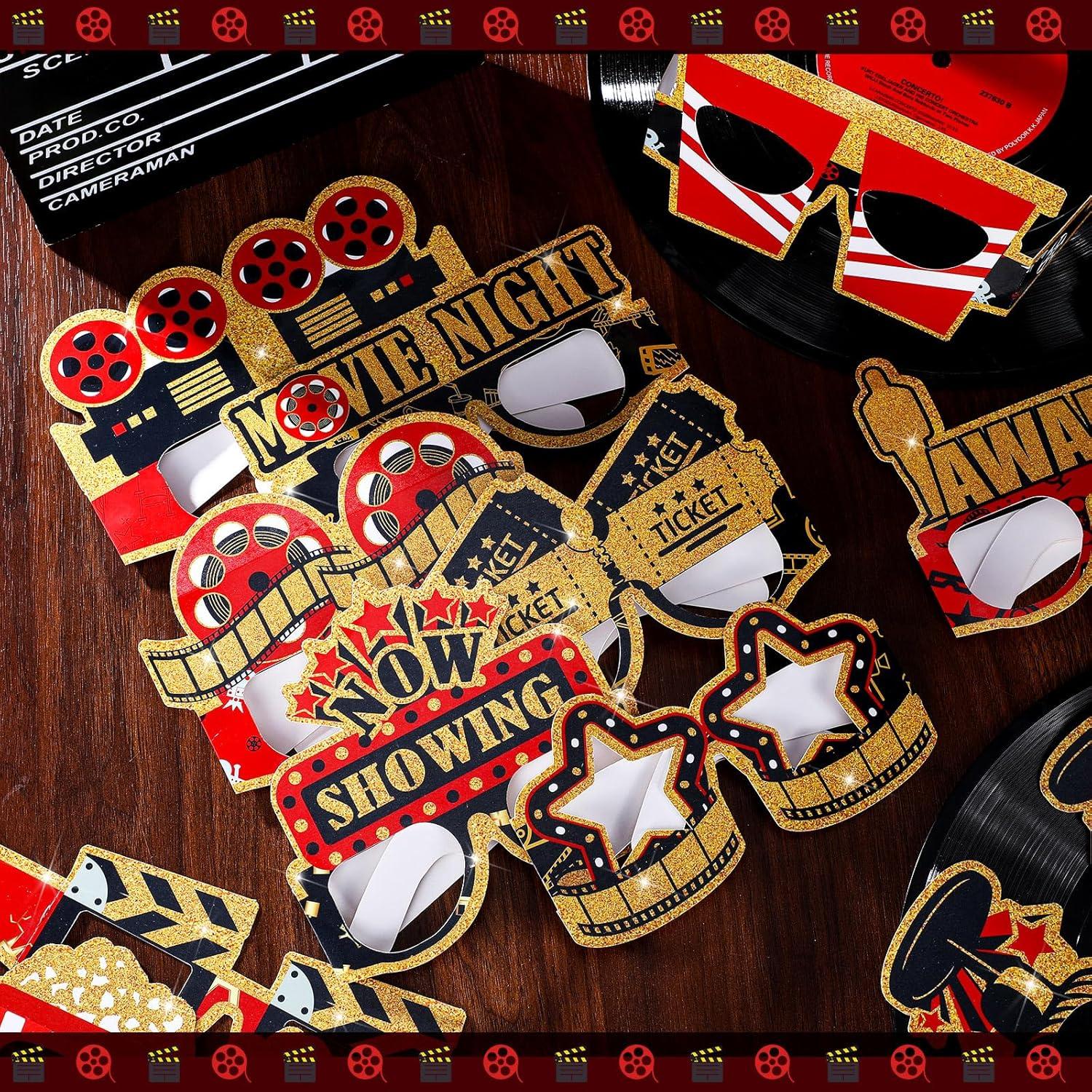 36 Gafas de Papel Multicolor Relaxgiant para Fiesta de Cine