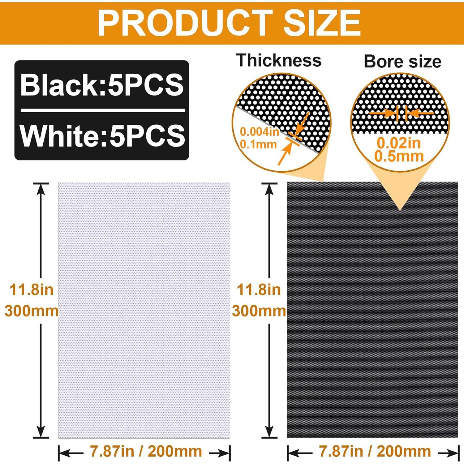 PAGOW Malla de Ojos de Fursuit 10 Hojas PVC 30x20 cm