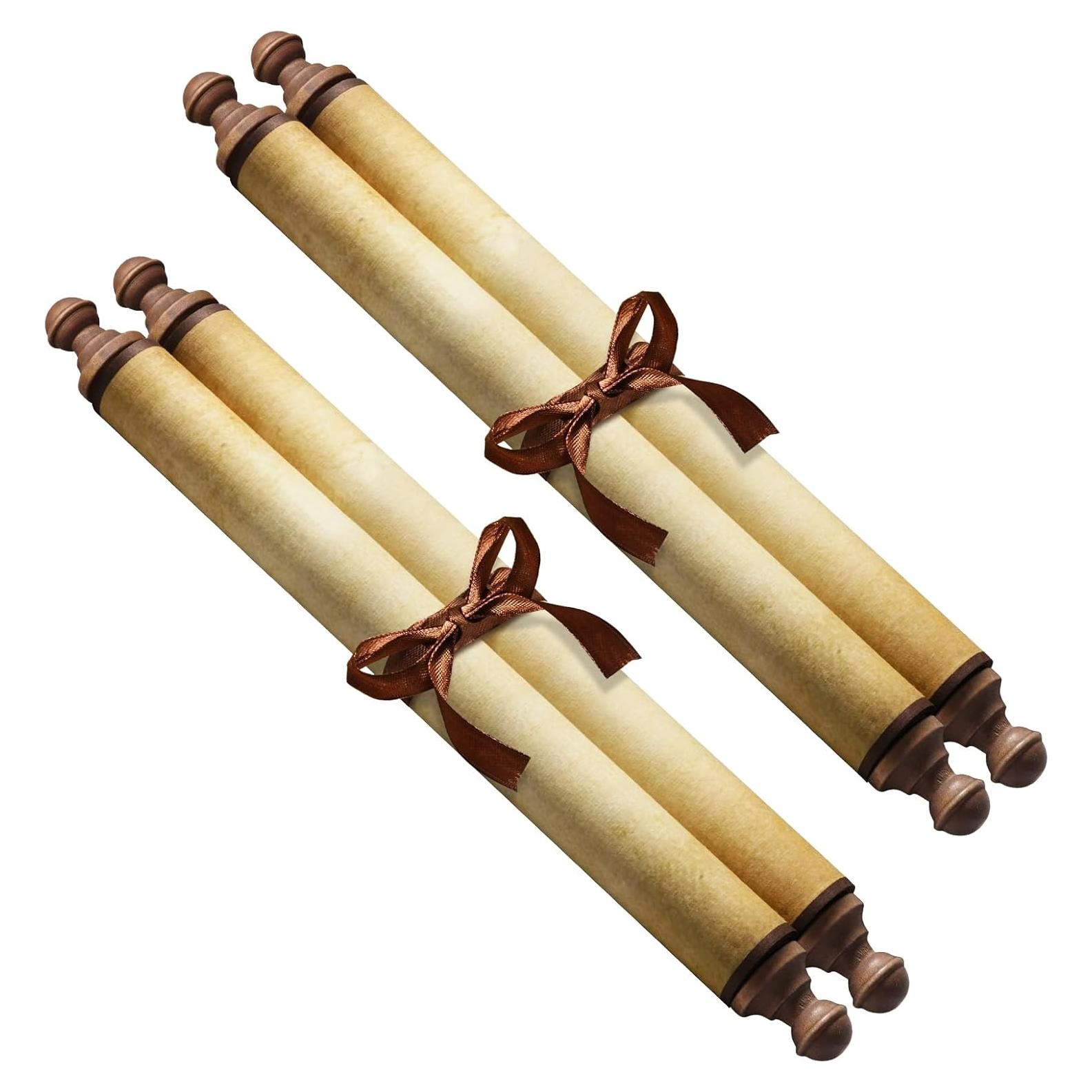 Makevivi 2 Piezas Papiro Vintage en Blanco 18x80 cm