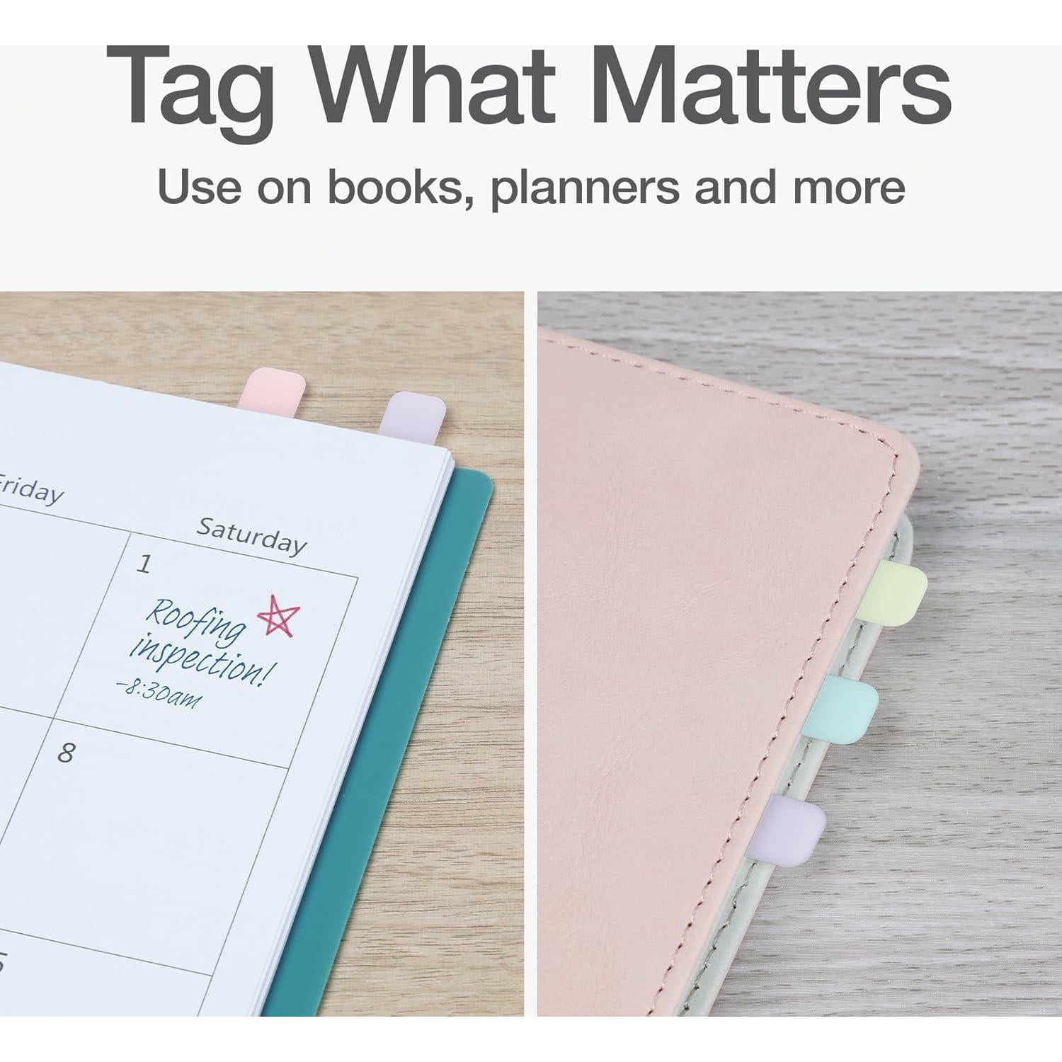 Pestañas Adhesivas Esquinas Redi-Tag 130 Unidades Pastel