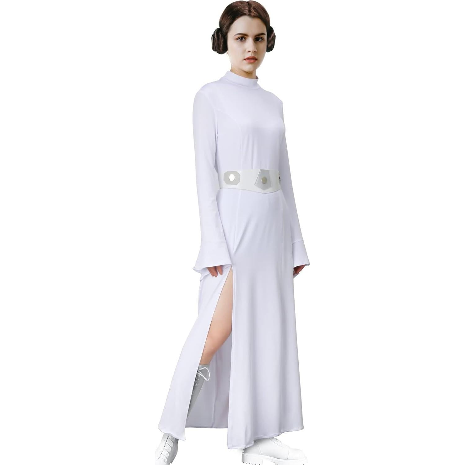 Vestido de Disfraz Medieval para Mujeres NIHONCOS - Blanco - XS a XXXL