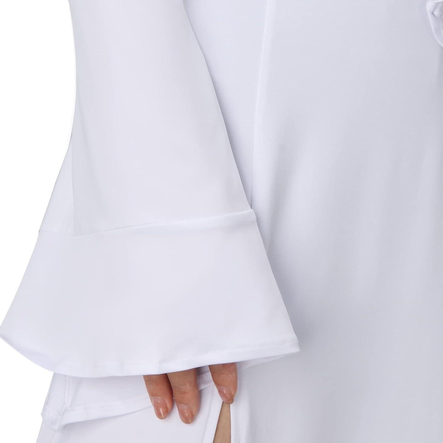 Vestido de Disfraz Medieval para Mujeres NIHONCOS - Blanco - XS a XXXL