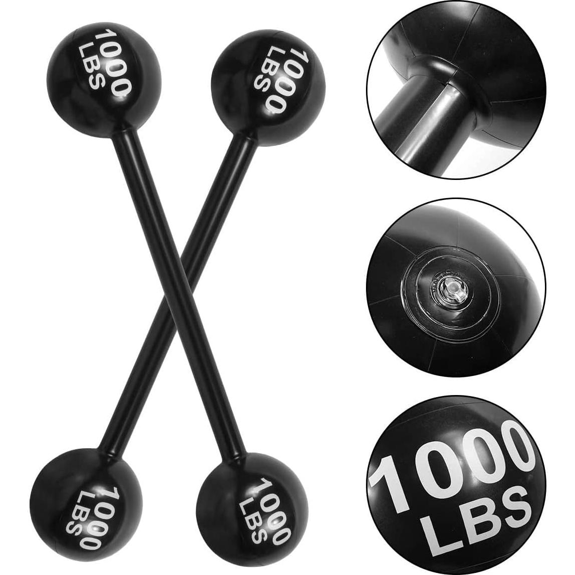 Mancuernas Inflables Gigantes LIYDE - 6 Pcs Decoración Fiesta