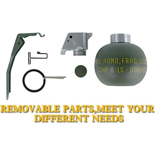 Juguete de Granada de Airsoft Disratw M67 Verde 8.4x6.9cm