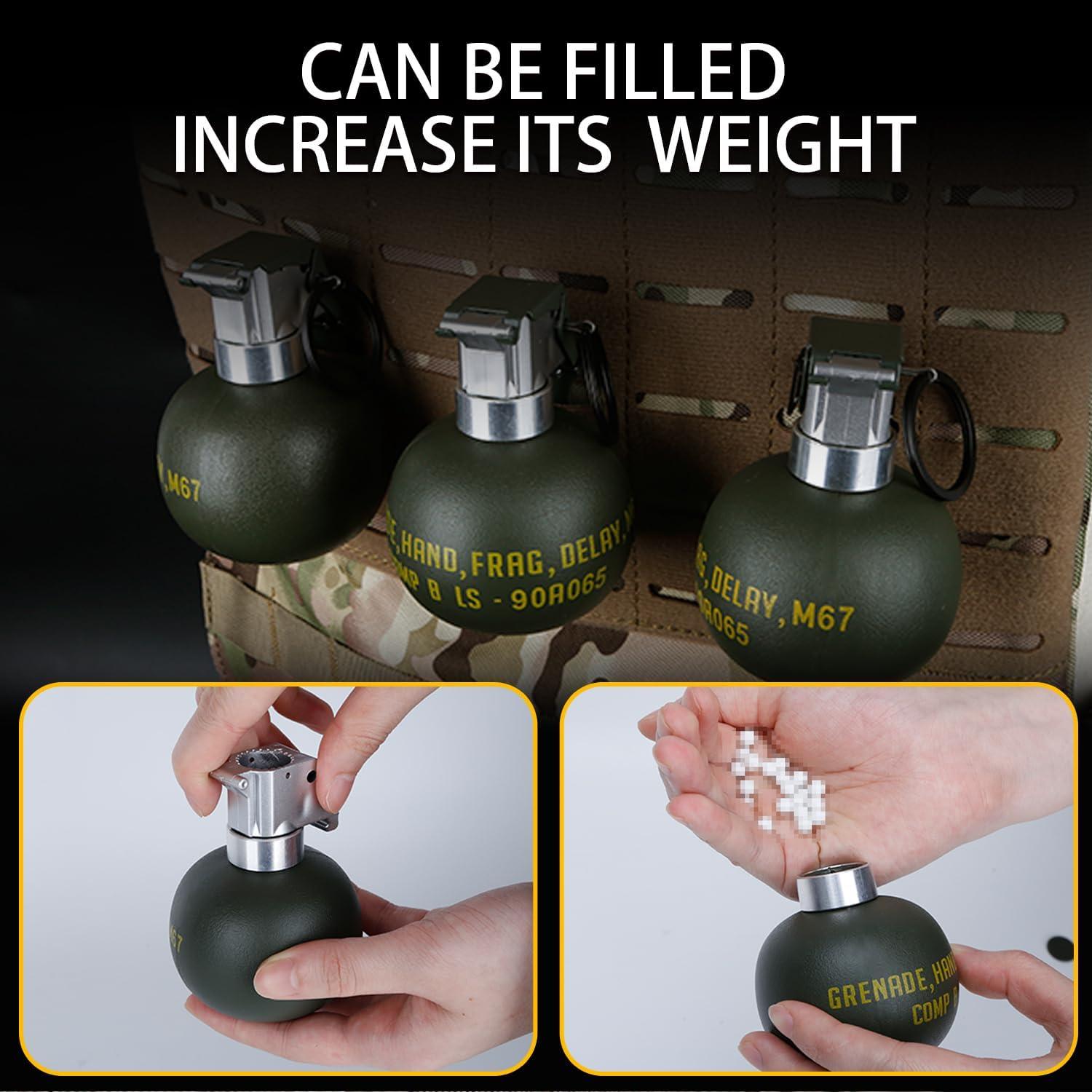 Juguete de Granada de Airsoft Disratw M67 Verde 8.4x6.9cm