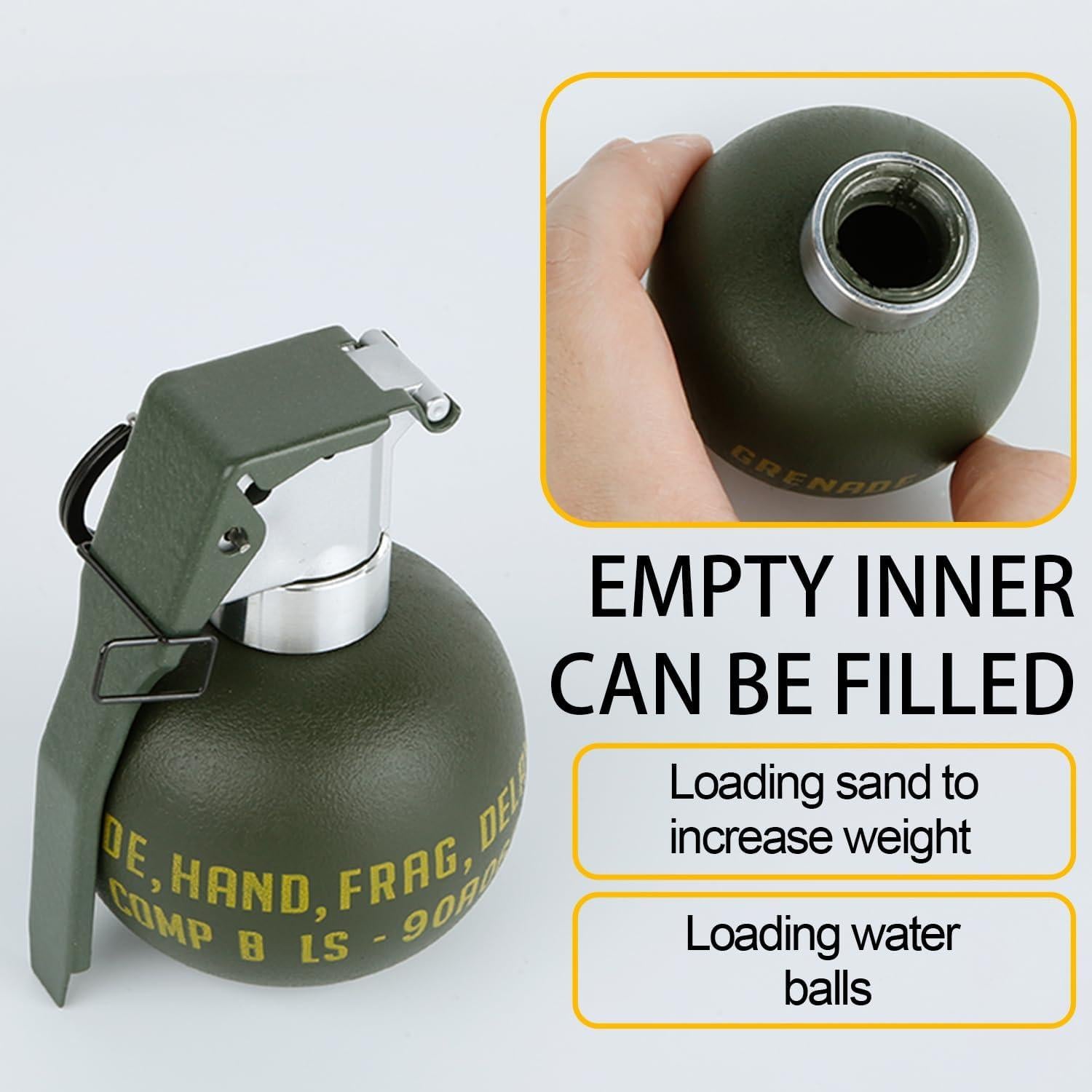 Juguete de Granada de Airsoft Disratw M67 Verde 8.4x6.9cm