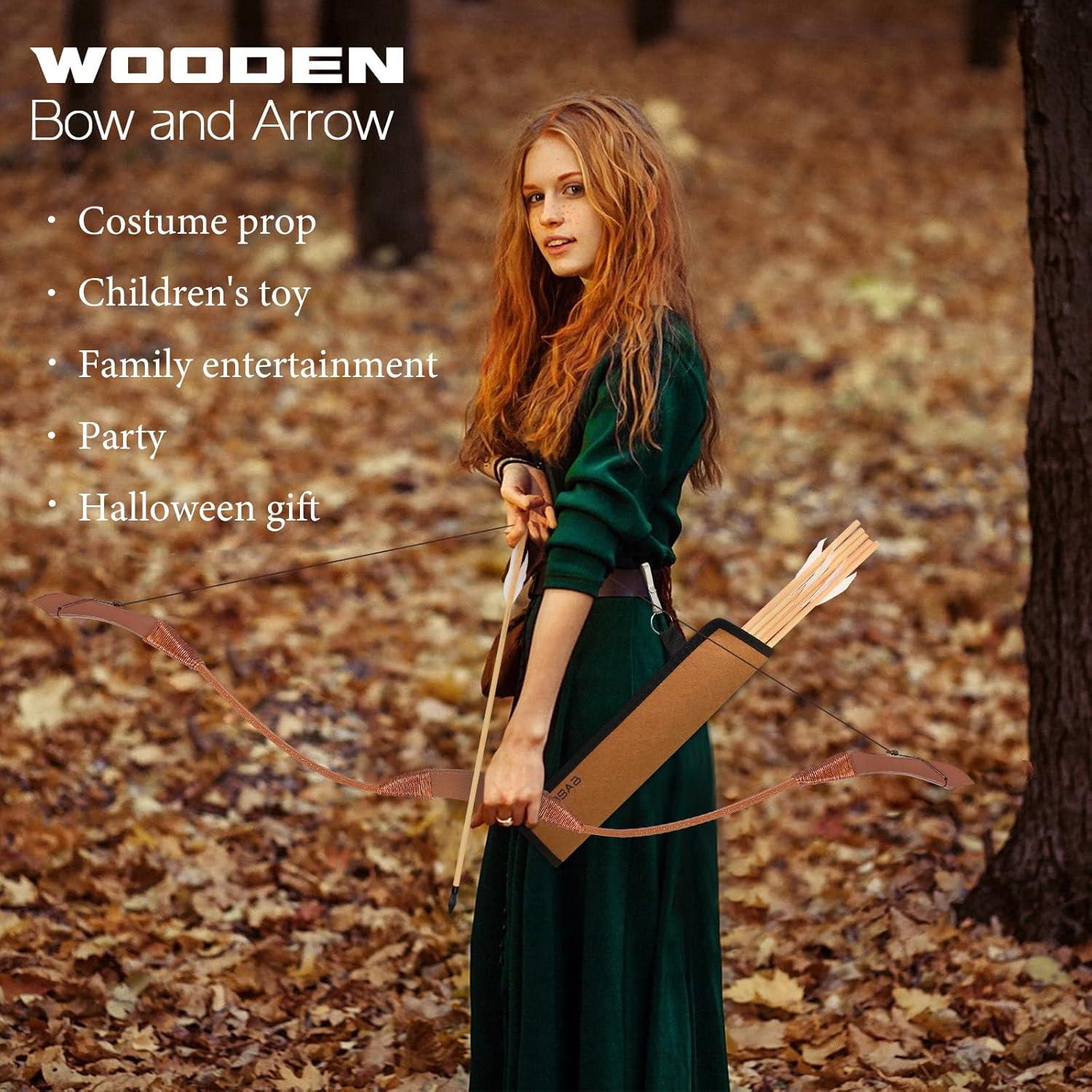 Juego de Arco y Flecha Basbon BA40Z para Niños - 5 Flechas