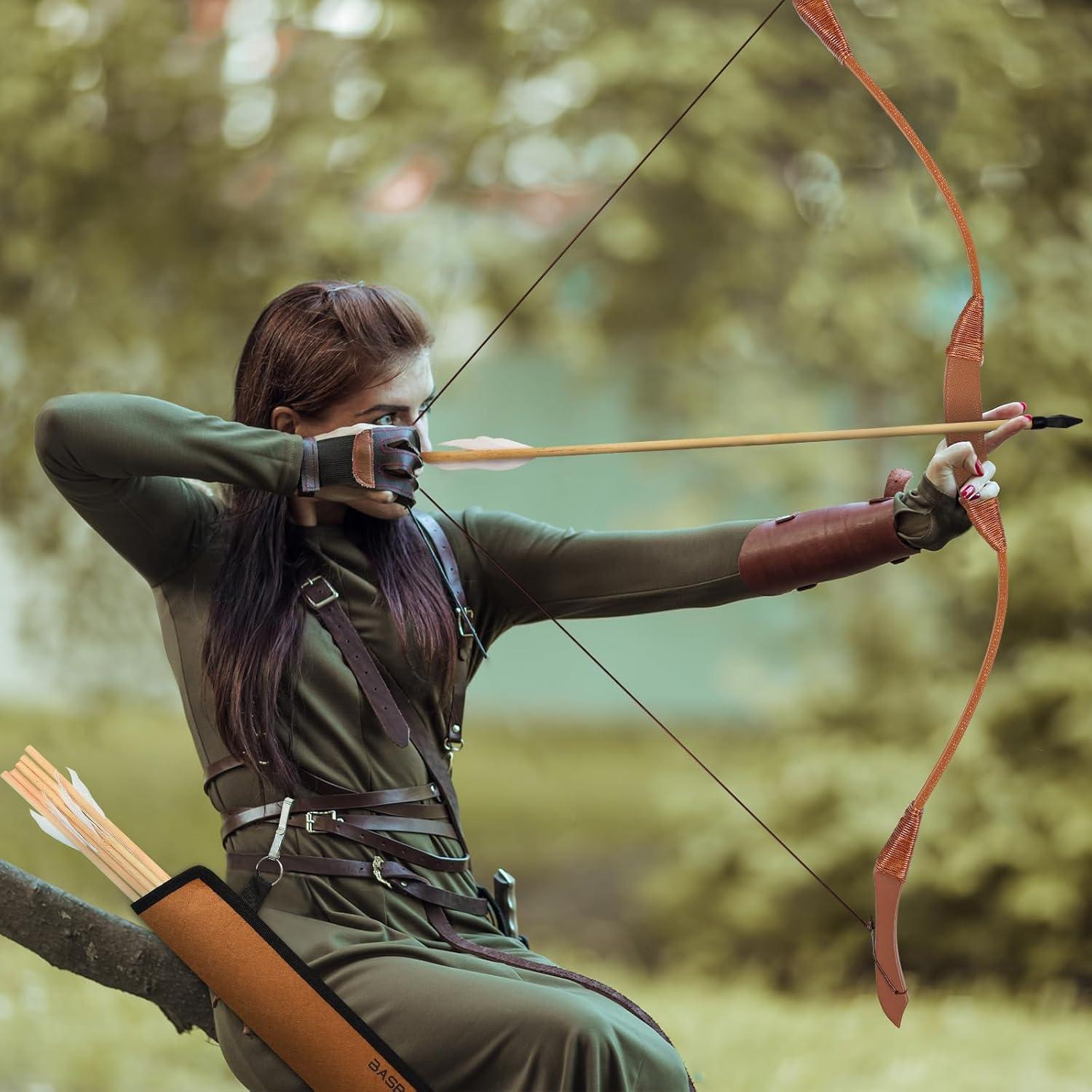 Juego de Arco y Flecha Basbon BA40Z para Niños - 5 Flechas