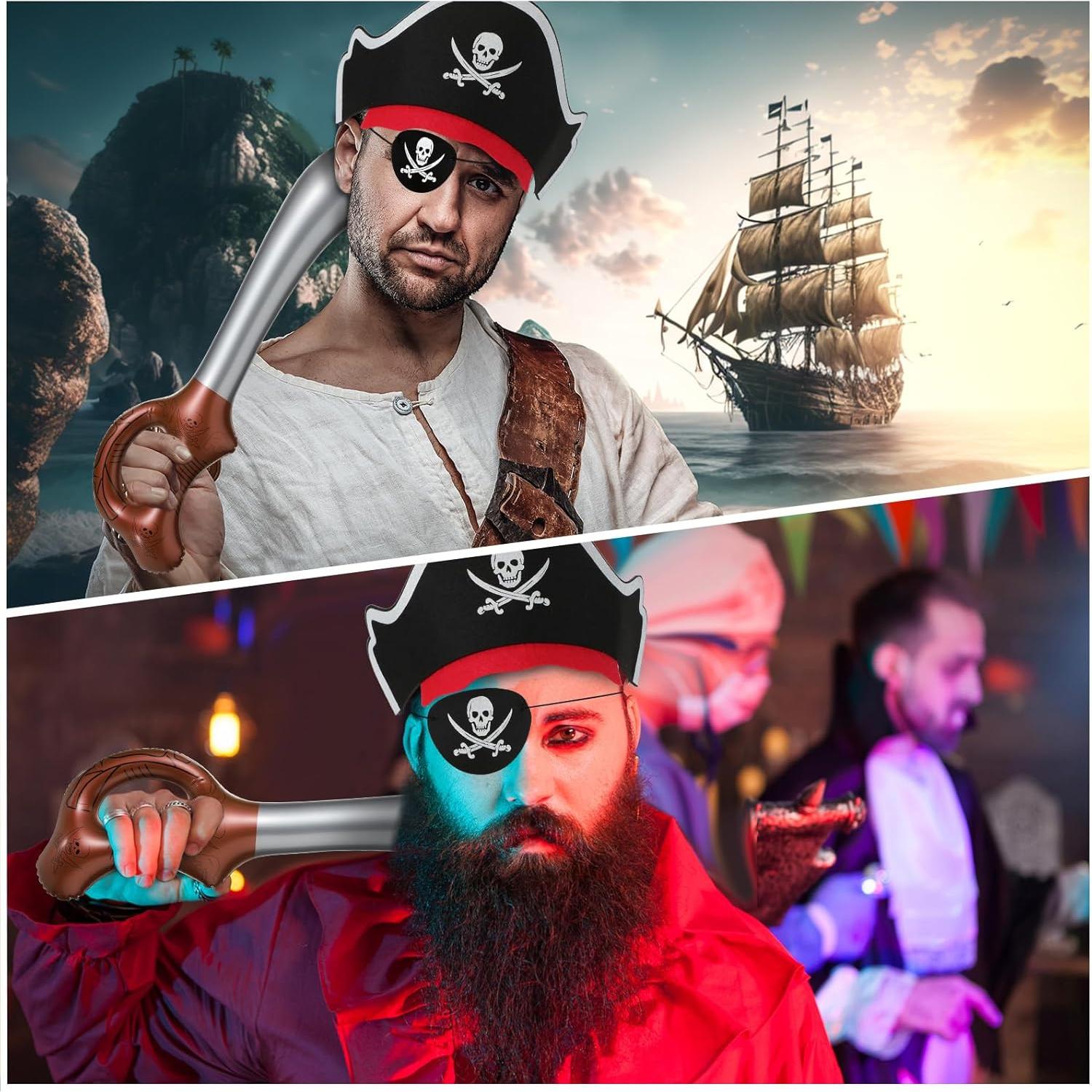 Set de Fiesta Pirata Cindeer 54 Piezas Sombreros y Accesorios