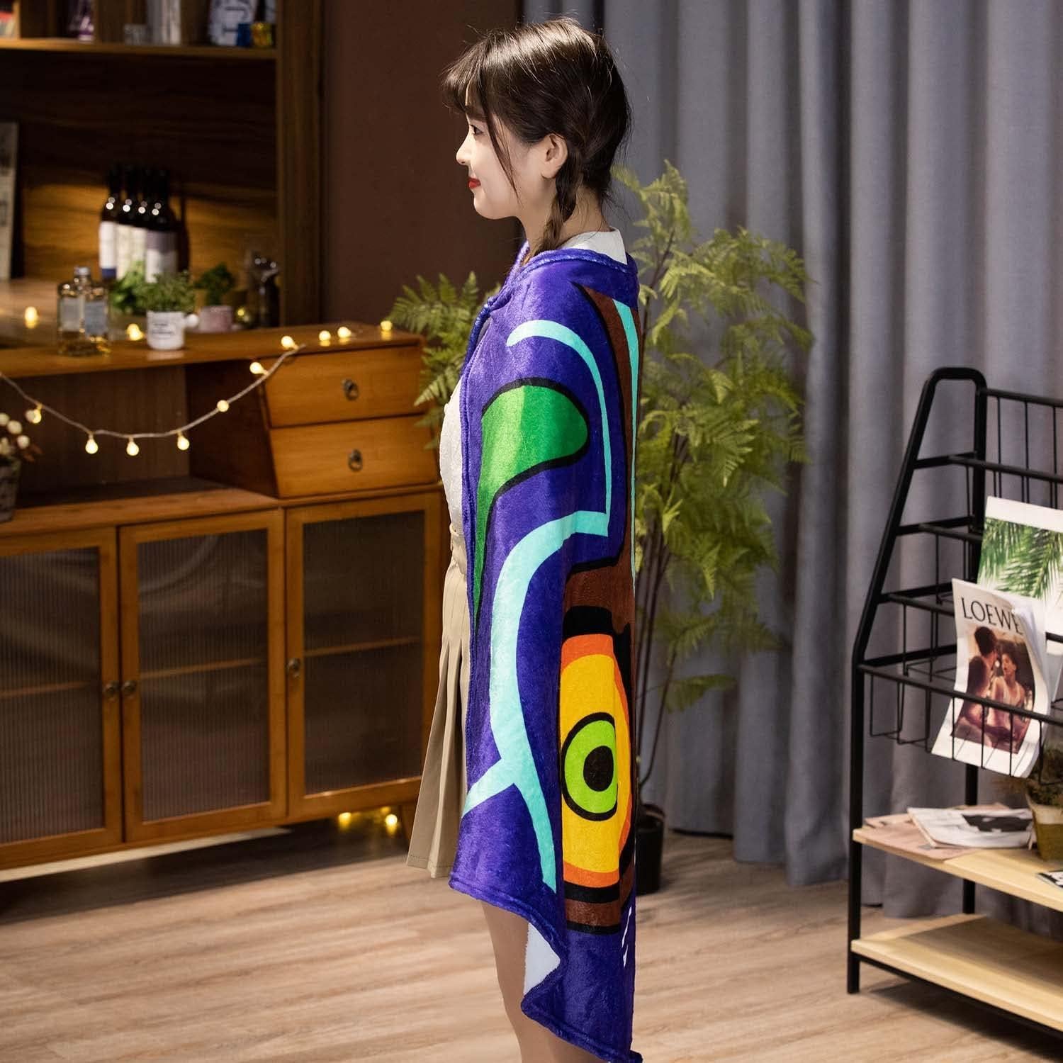 Manta Capa Estilo Glider Zelda MARUKQW 160x102 cm Azul