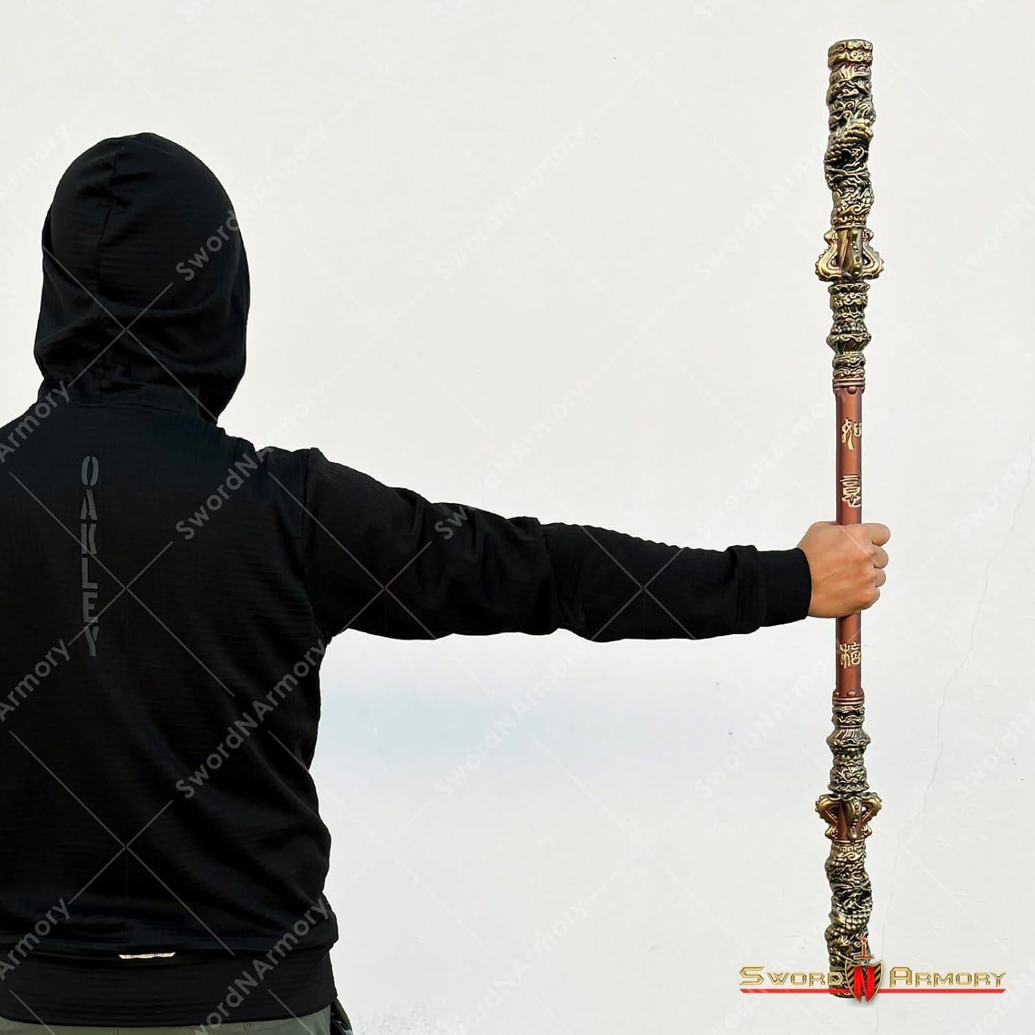 Bastón Mágico Ruyi Jingu Bang de Espuma Negra 100 cm Cosplay