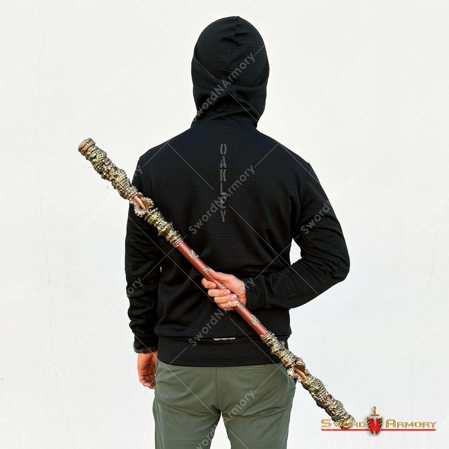 Bastón Mágico Ruyi Jingu Bang de Espuma Negra 100 cm Cosplay