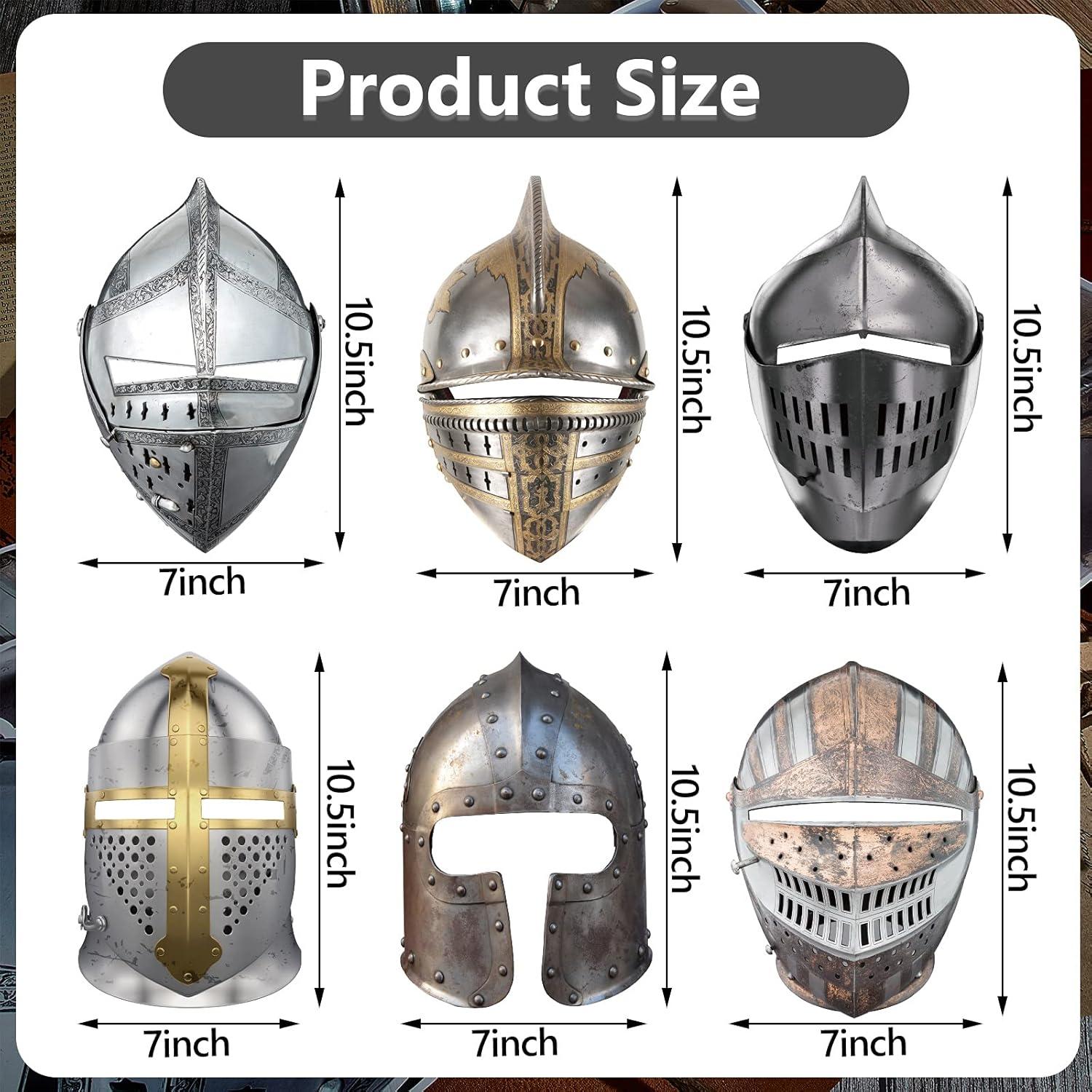 18 Máscaras de Caballero Medieval Zhanmai para Fiesta y Cosplay