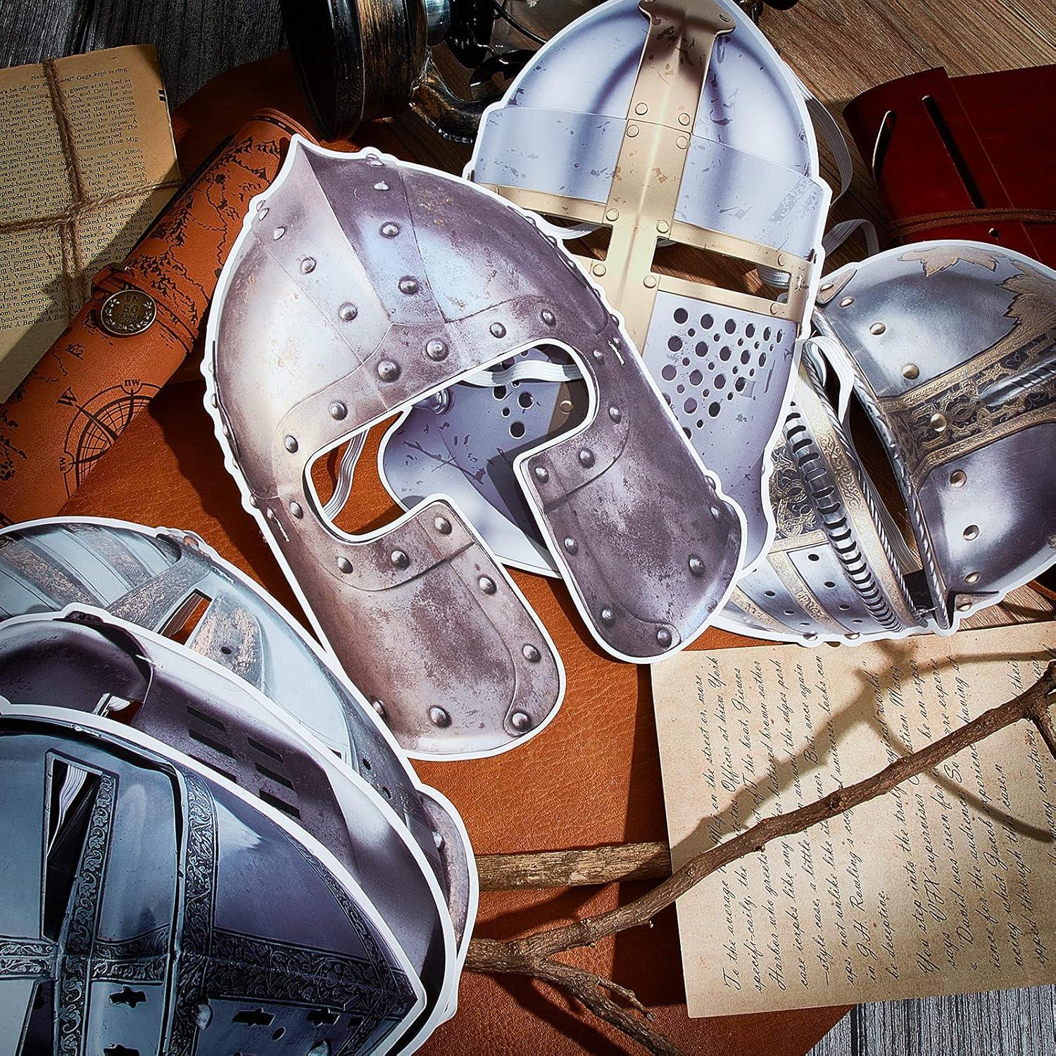 18 Máscaras de Caballero Medieval Zhanmai para Fiesta y Cosplay