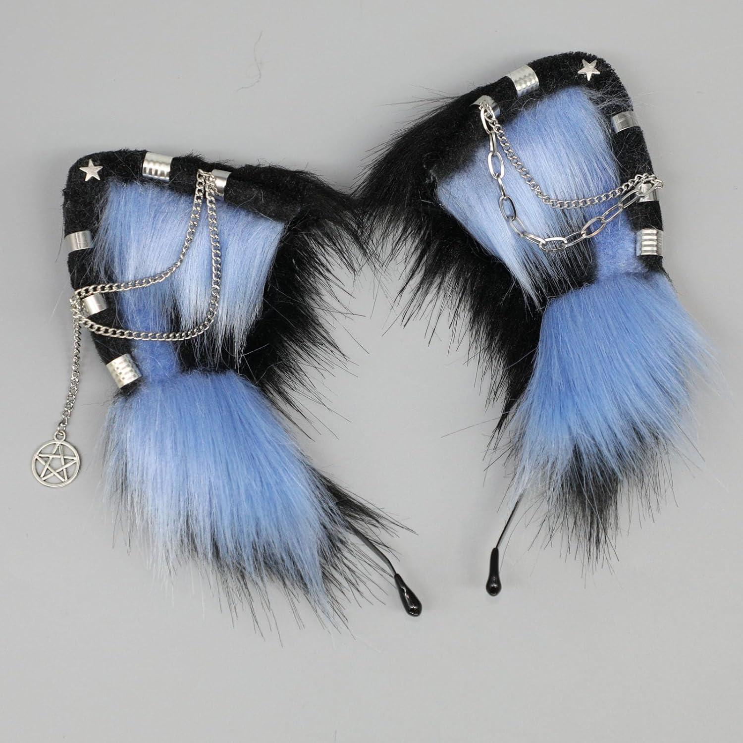 Diadema de Gato Rosa Ajustable para Adultos - Accesorio de Cosplay