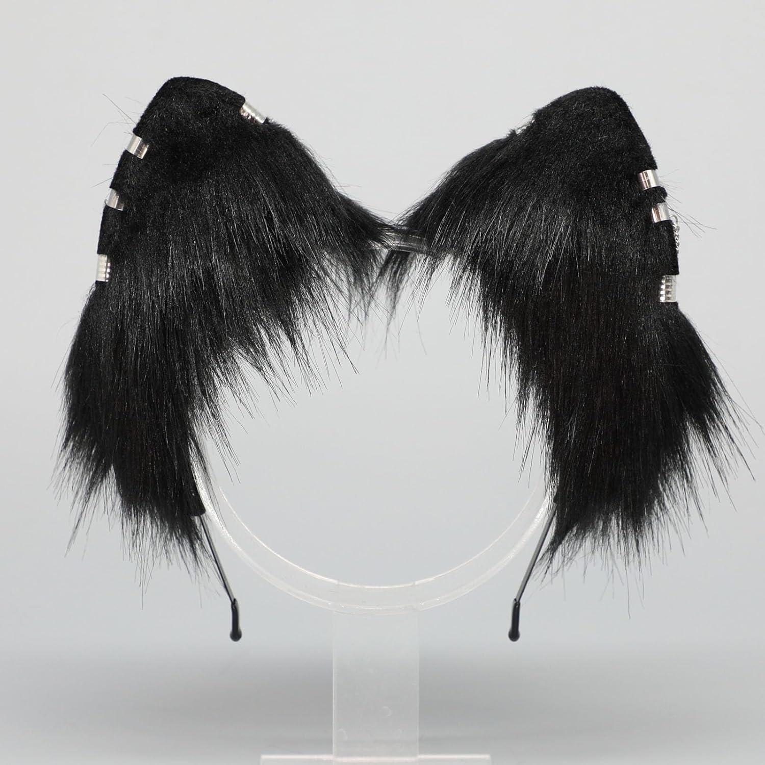 Diadema de Gato Rosa Ajustable para Adultos - Accesorio de Cosplay