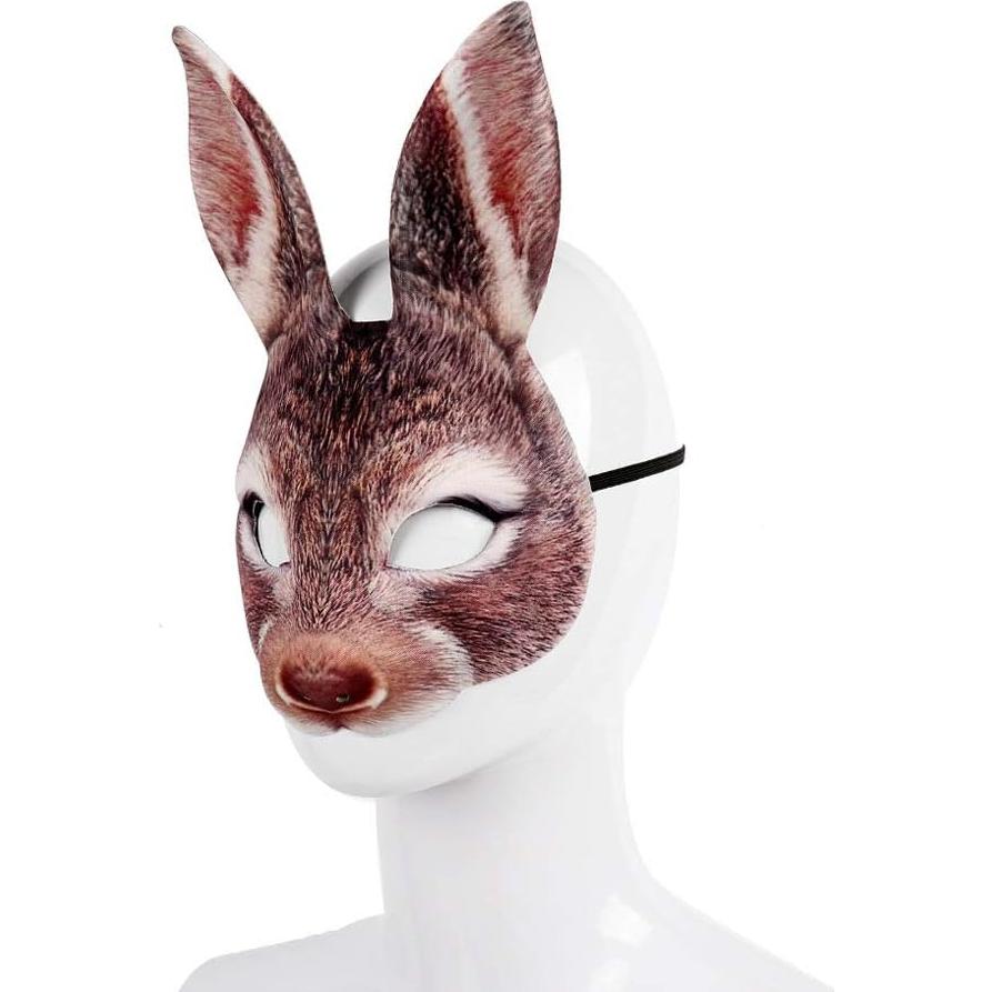 Máscara de Conejo de Halloween Hosfairy - Talla Única