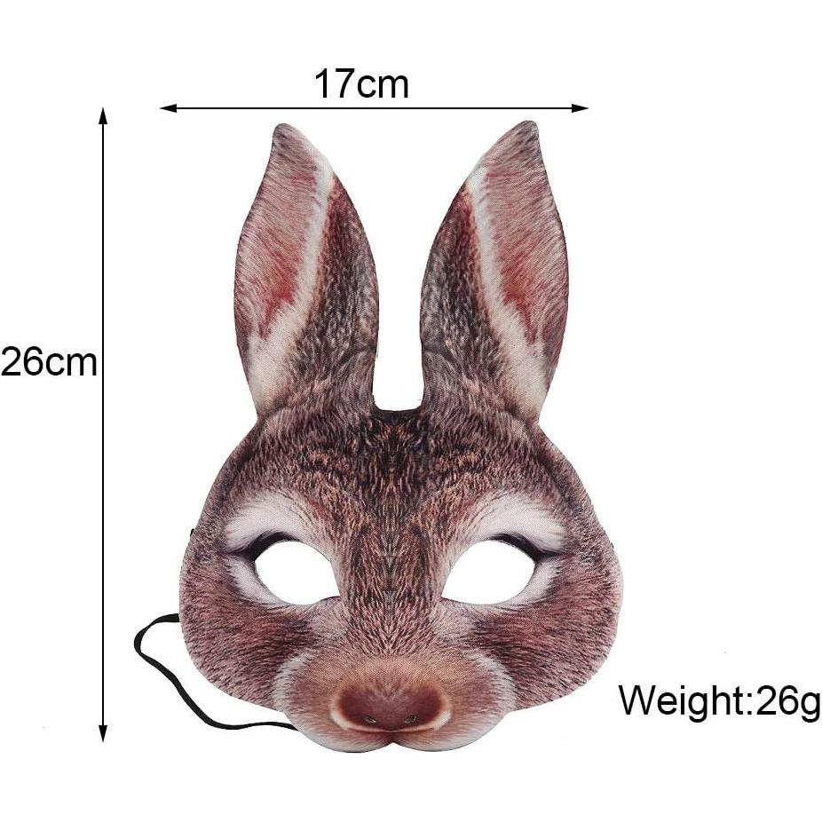 Máscara de Conejo de Halloween Hosfairy - Talla Única