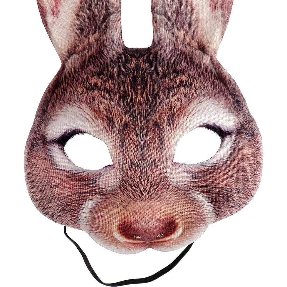 Máscara de Conejo de Halloween Hosfairy - Talla Única