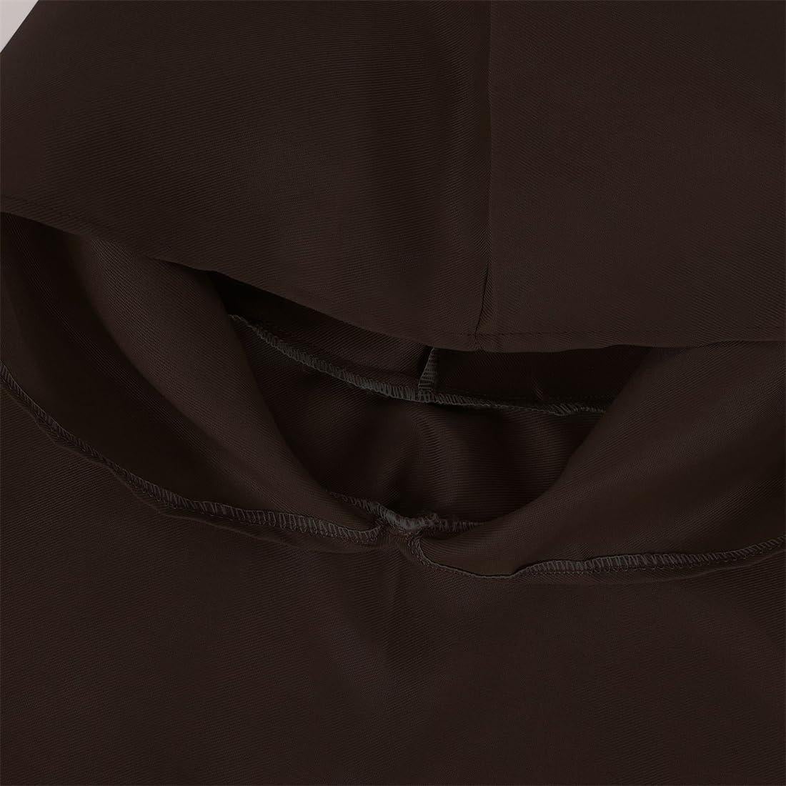 Túnica Medieval Unisex con Capucha y Collar - Disfraz Halloween