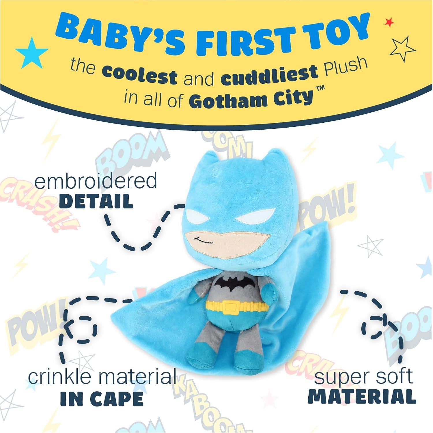 Peluche Batman Kids Preferred 25,4 cm Suave y Abrazable