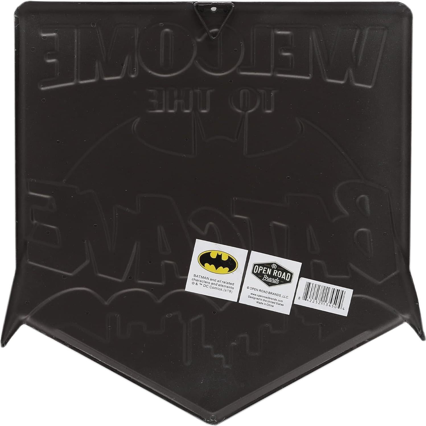 Cartel de Metal Embosado Batman 30x30 cm Vintage