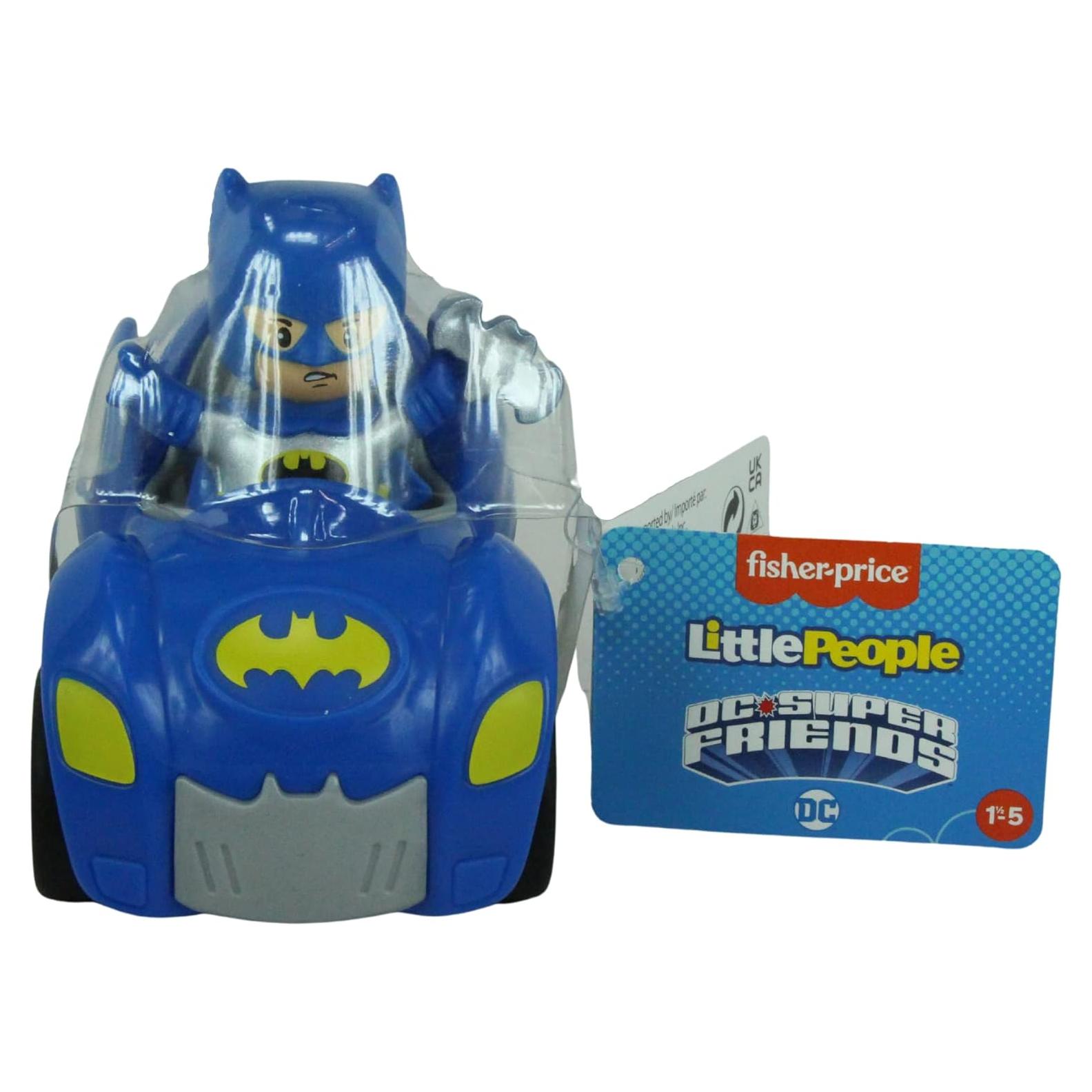 Set de Juguetes Batman y Batimóvil Fisher Price 12 cm