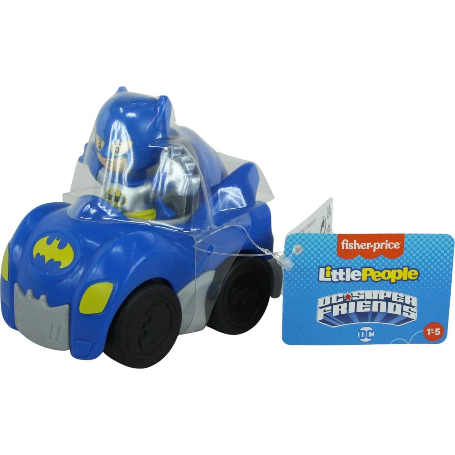 Set de Juguetes Batman y Batimóvil Fisher Price 12 cm