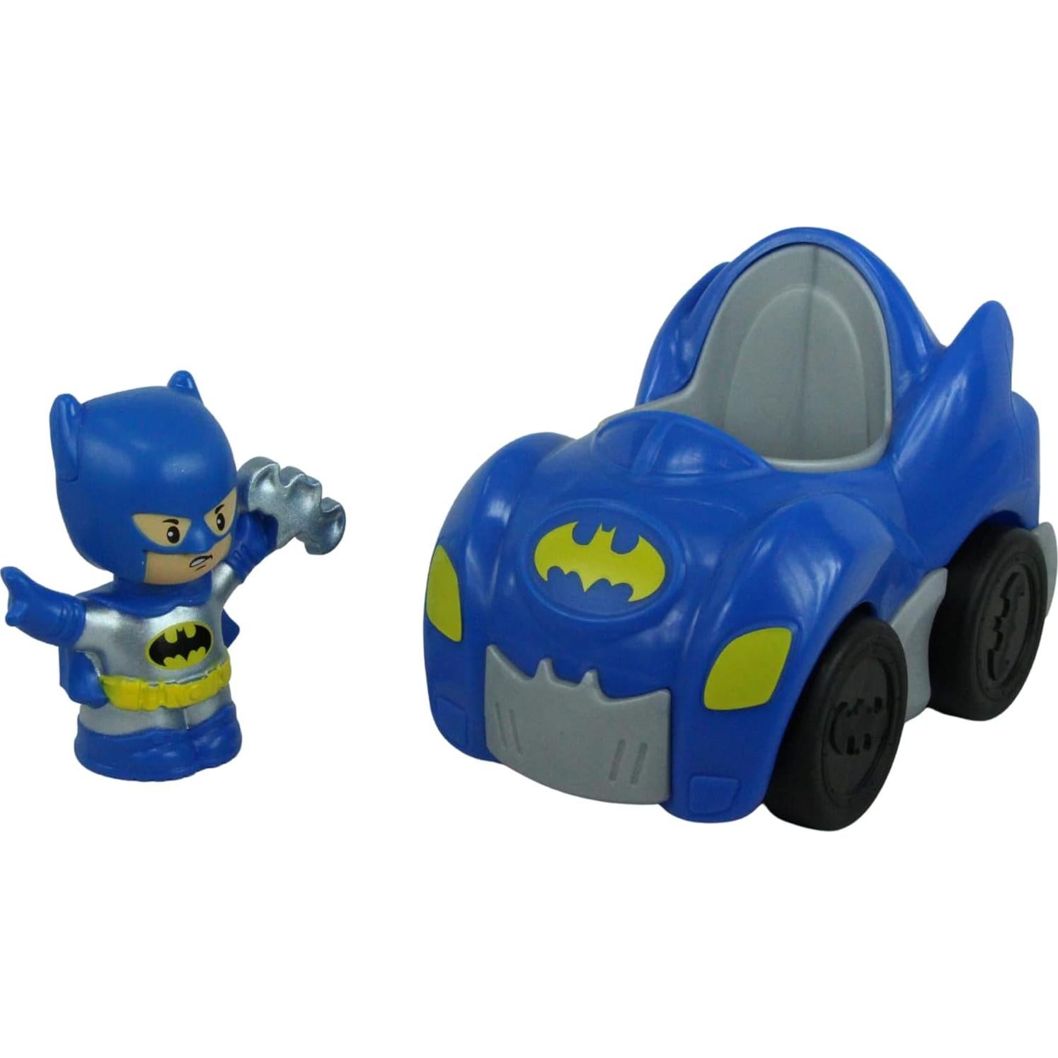 Set de Juguetes Batman y Batimóvil Fisher Price 12 cm