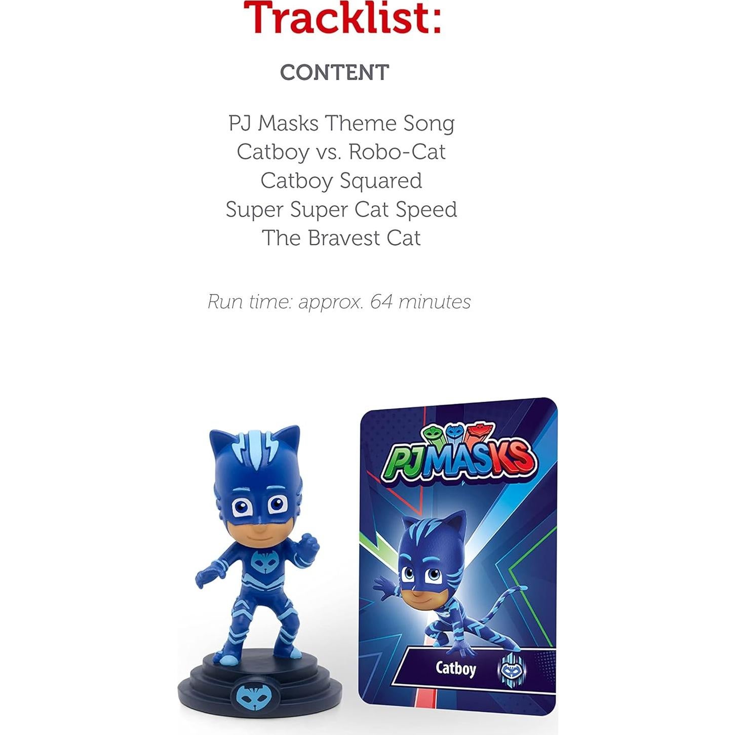 Figurita de audio Catboy PJ Masks - 64 min historias y canciones