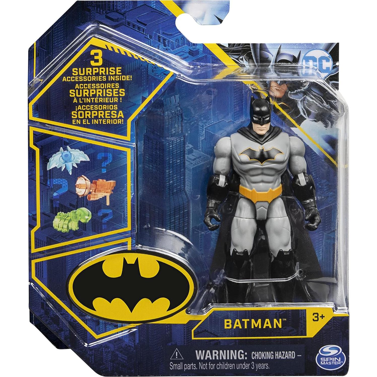 Figura de Acción Batman 10 cm Spin Master con 3 Accesorios