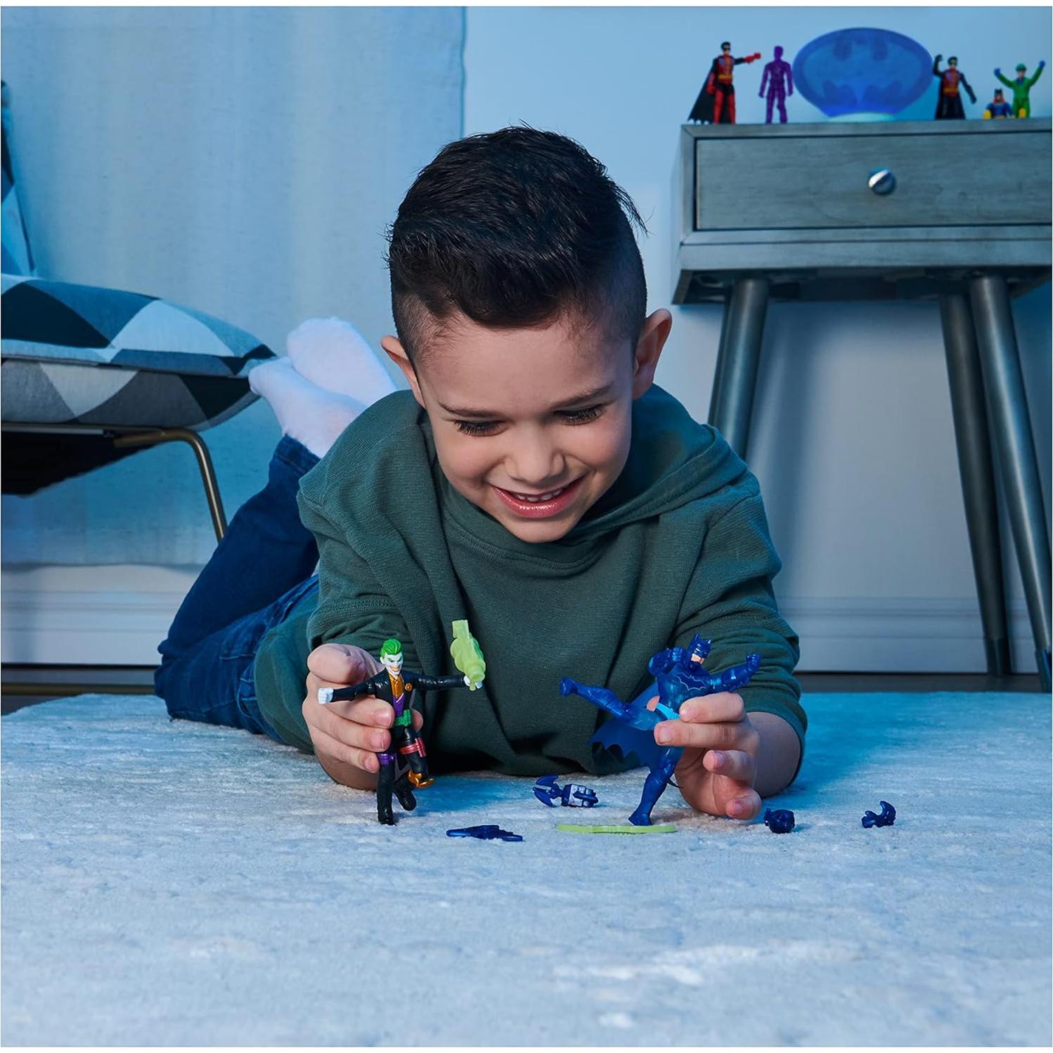 Figura de Acción Batman 10 cm Spin Master con 3 Accesorios