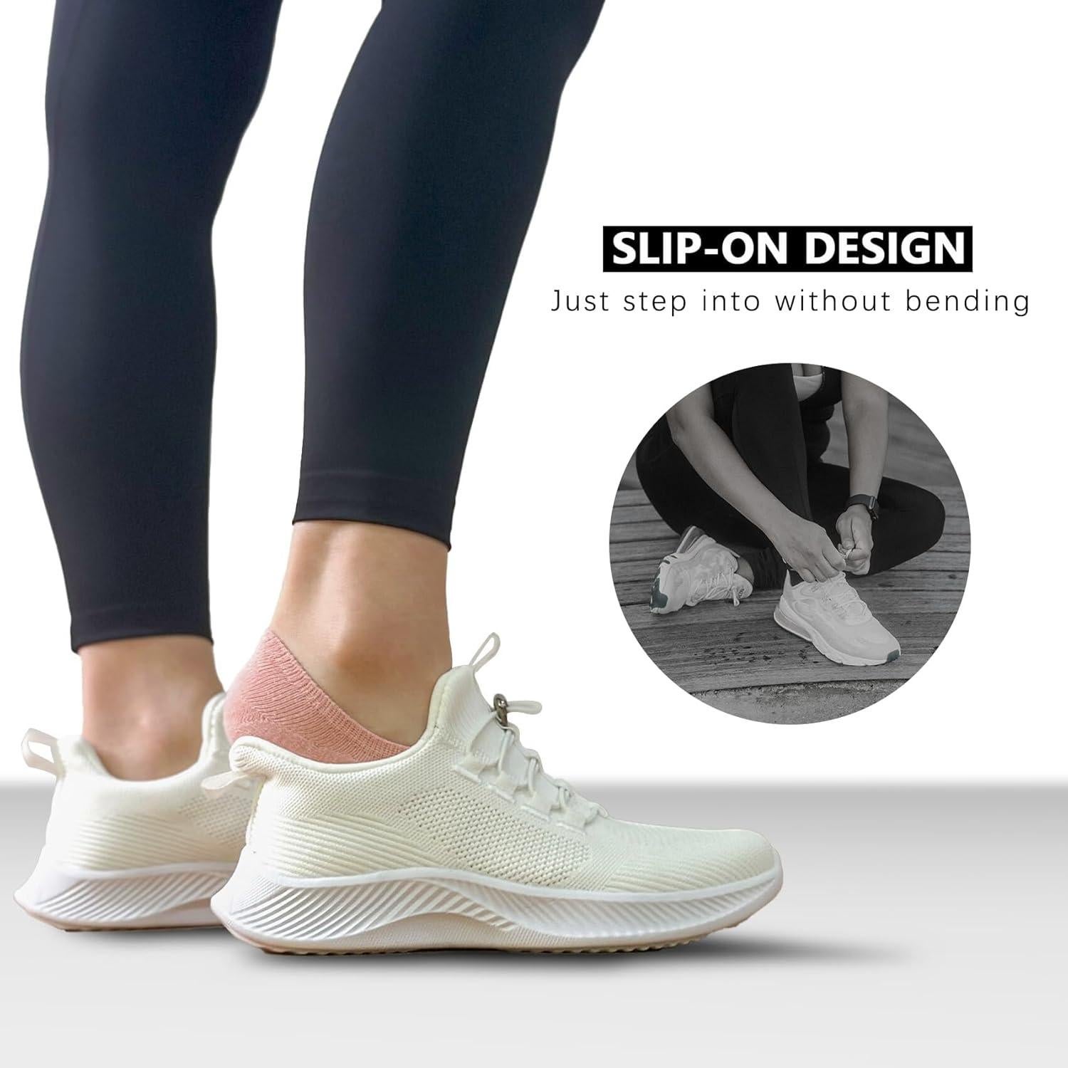 Zapatos de Caminar para Mujeres LBTPK - Sin Cordones, Transpirables