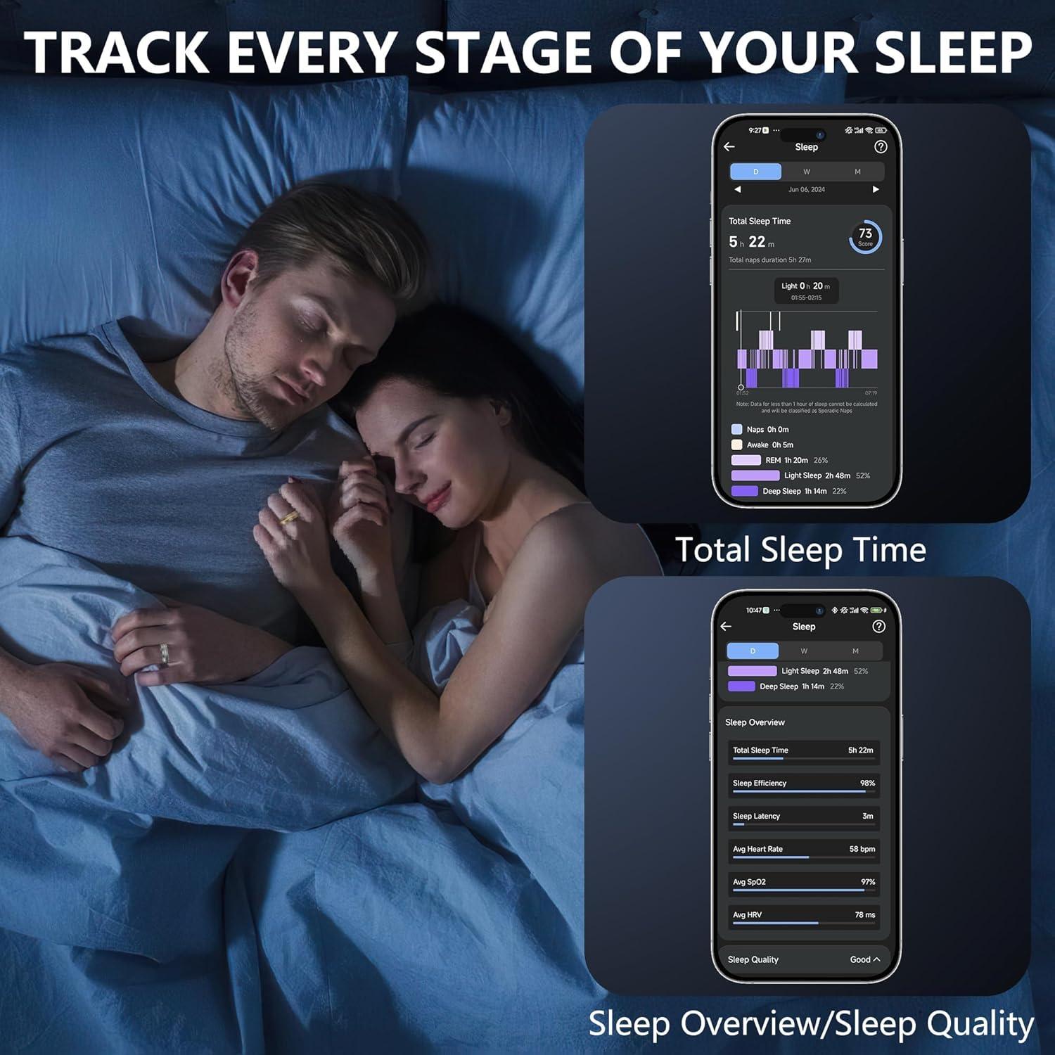 Anillo Inteligente SEEKZERO Oro 9 - Fitness y Sueño, Salud