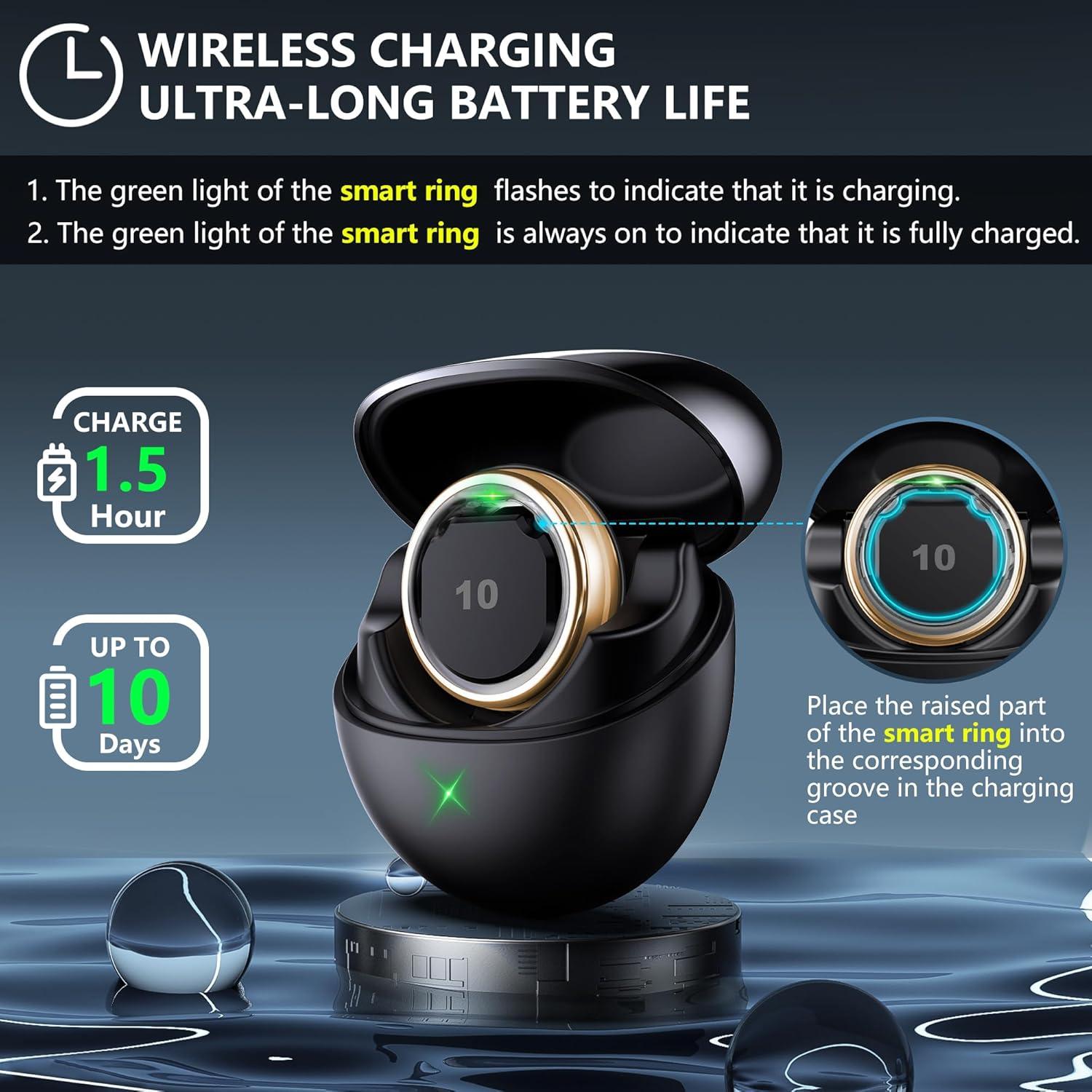 Anillo Inteligente SEEKZERO Oro 9 - Fitness y Sueño, Salud