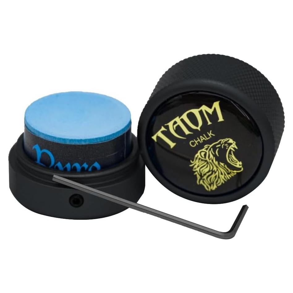 Soporte de Tiza para Billar YEUEK Redondo con Tiza Azul