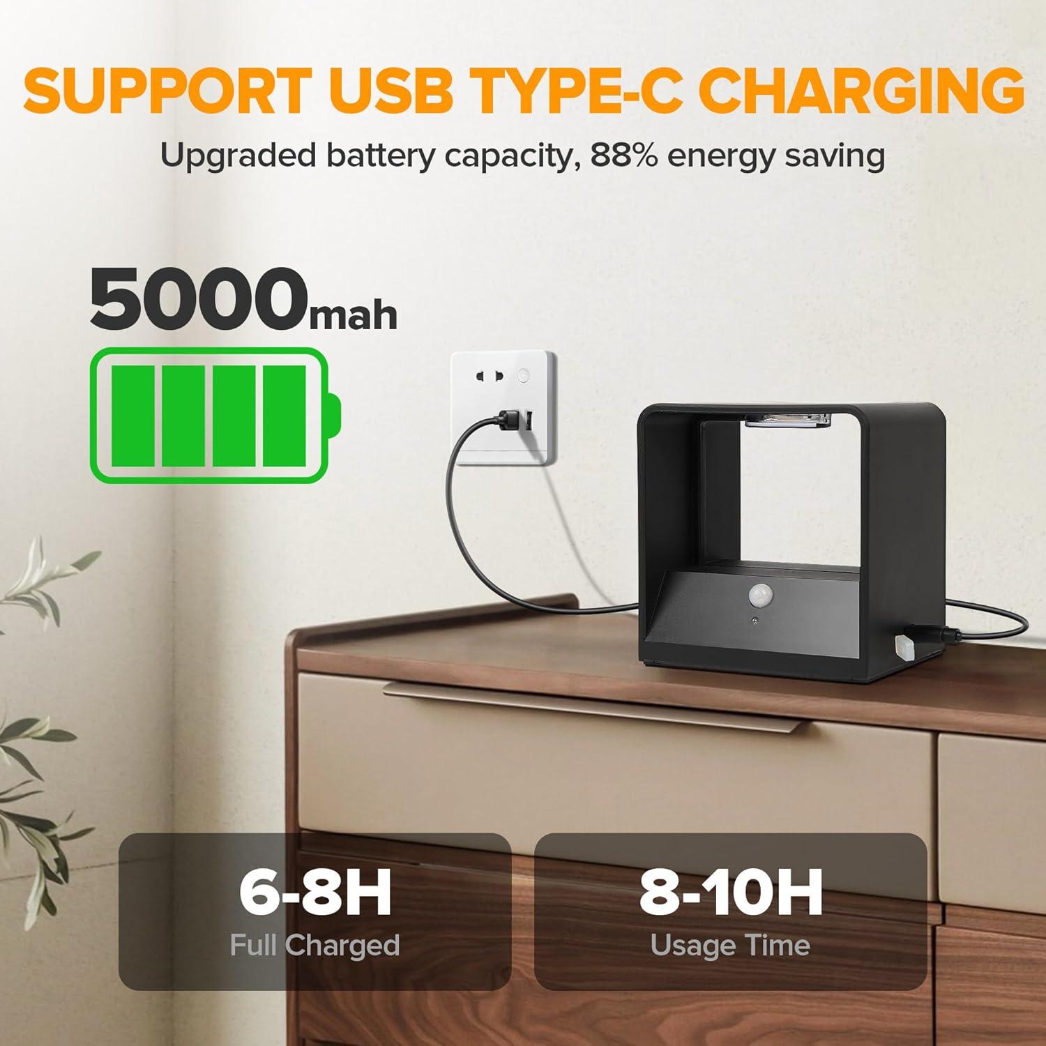 Luz de Pared LED Inalámbrica LUTEC con Sensor de Movimiento