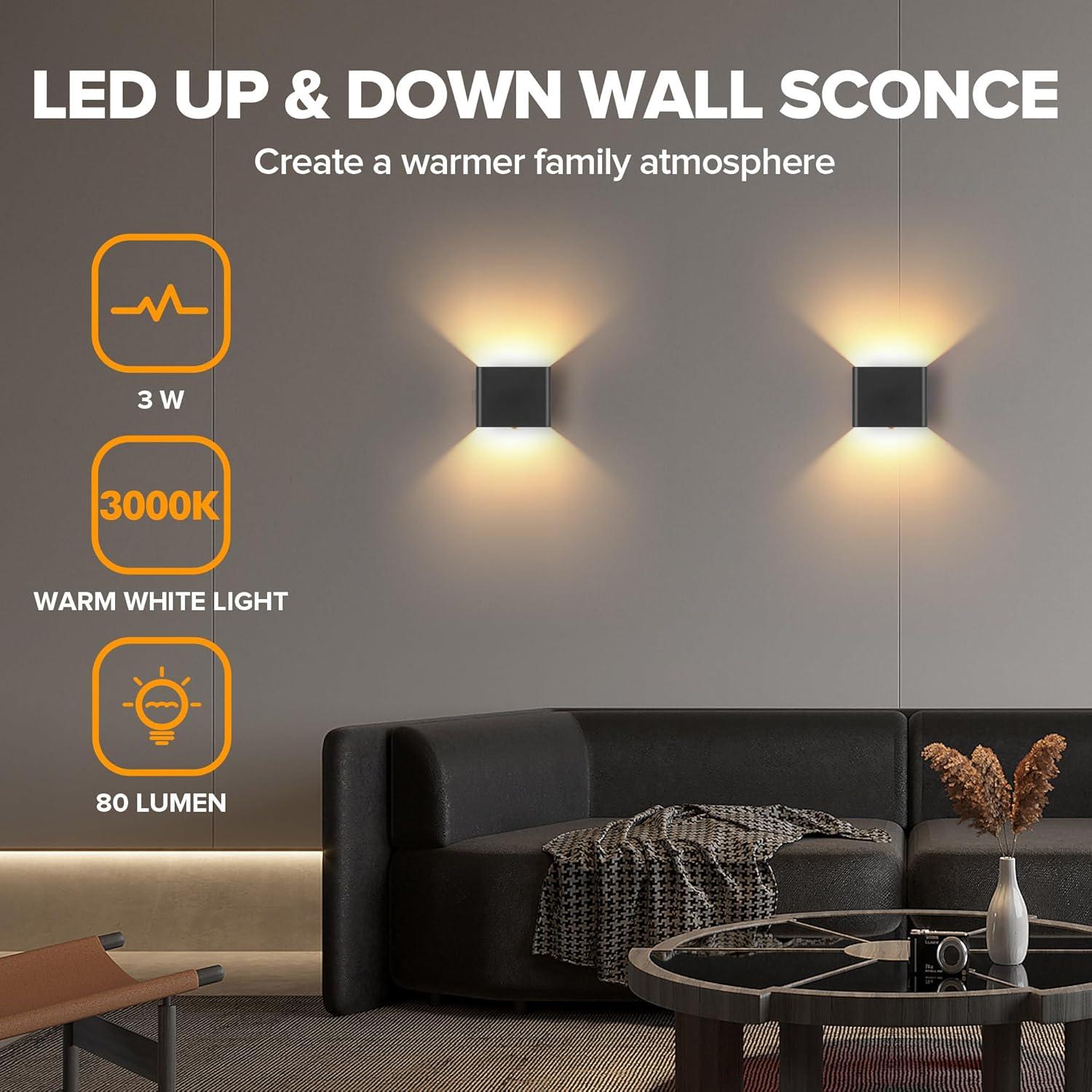 Luz de Pared LED Inalámbrica LUTEC con Sensor de Movimiento